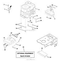 Husqvarna YTH 150 (954140007J) (1999-03) Parts Diagram for Engine