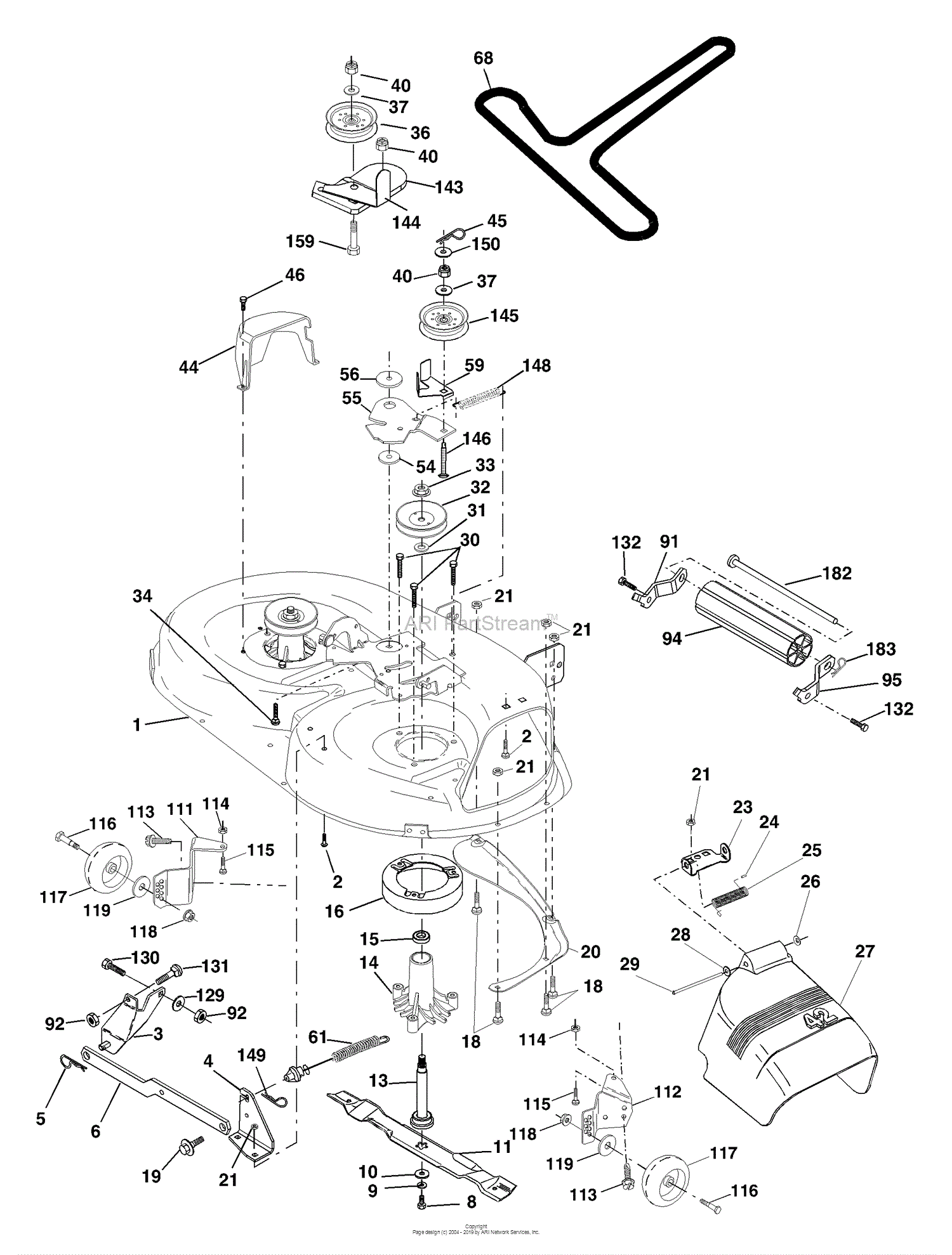 Husqvarna YTH 1542 (YTHK 1542 B) (954568526) (2002-02) Parts Diagram ...