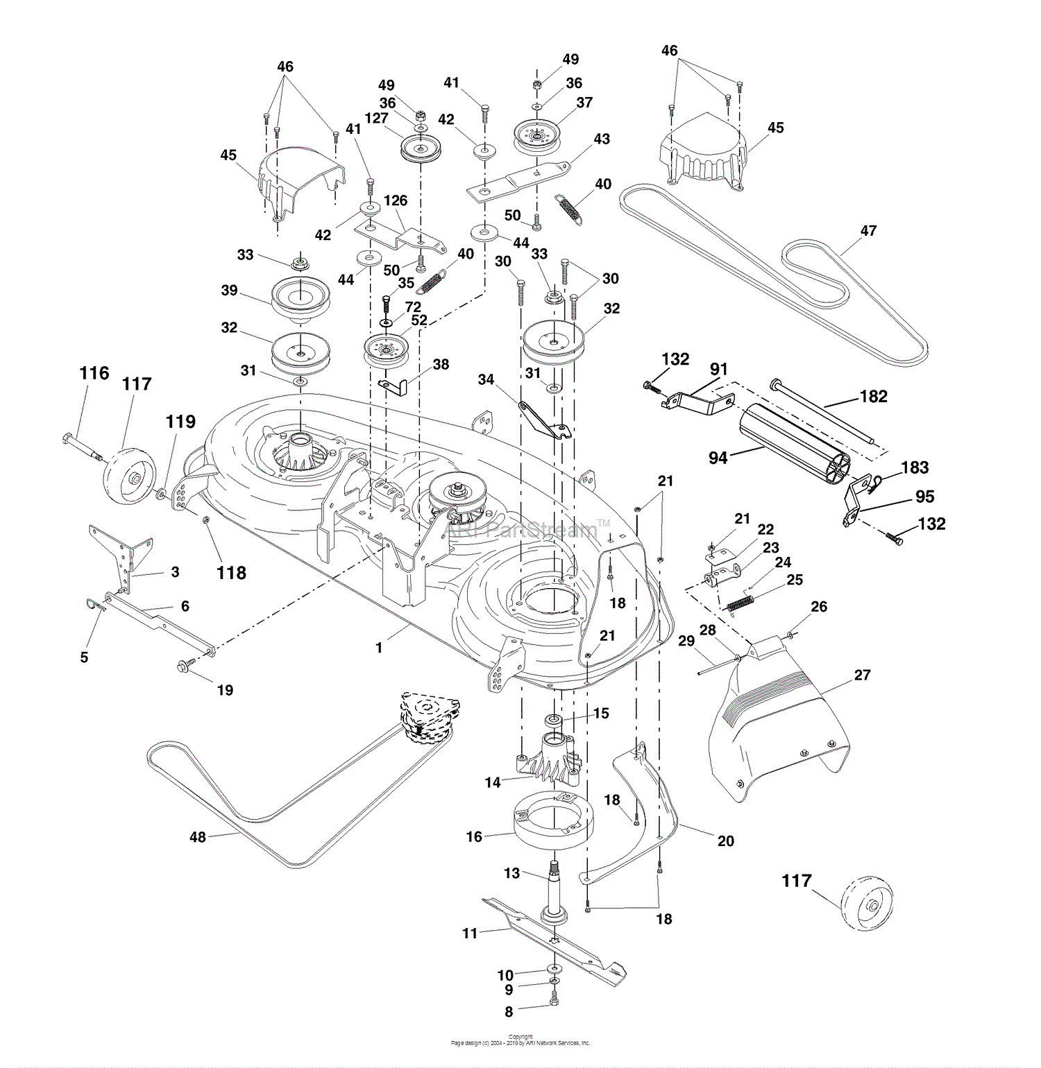 Husqvarna YTH 1746 (YTHK 1746 A) (954568533) (2002-01) Parts Diagram ...