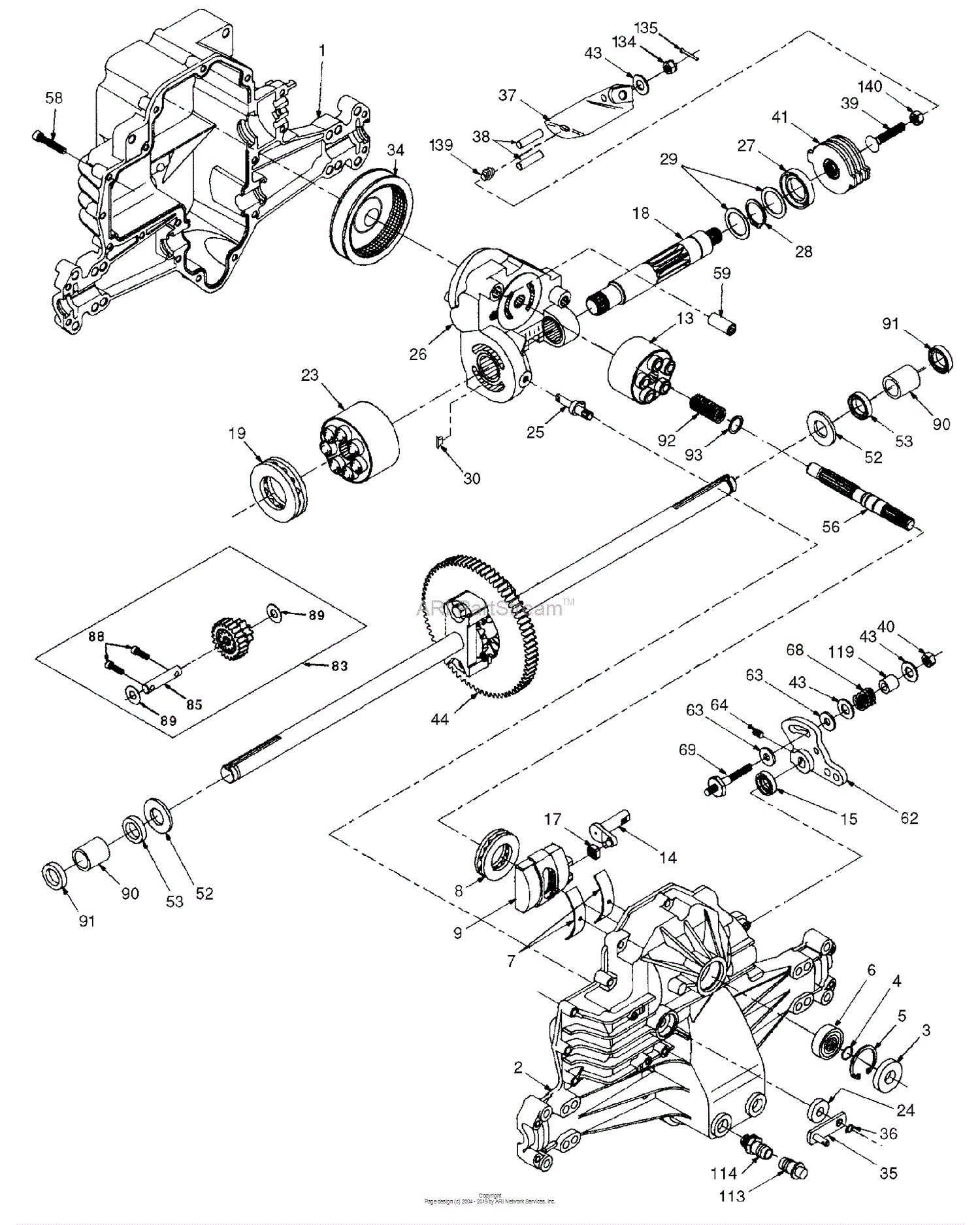 Husqvarna YTH 180 (954830145A) (1995-10) Parts Diagram for Hydro ...