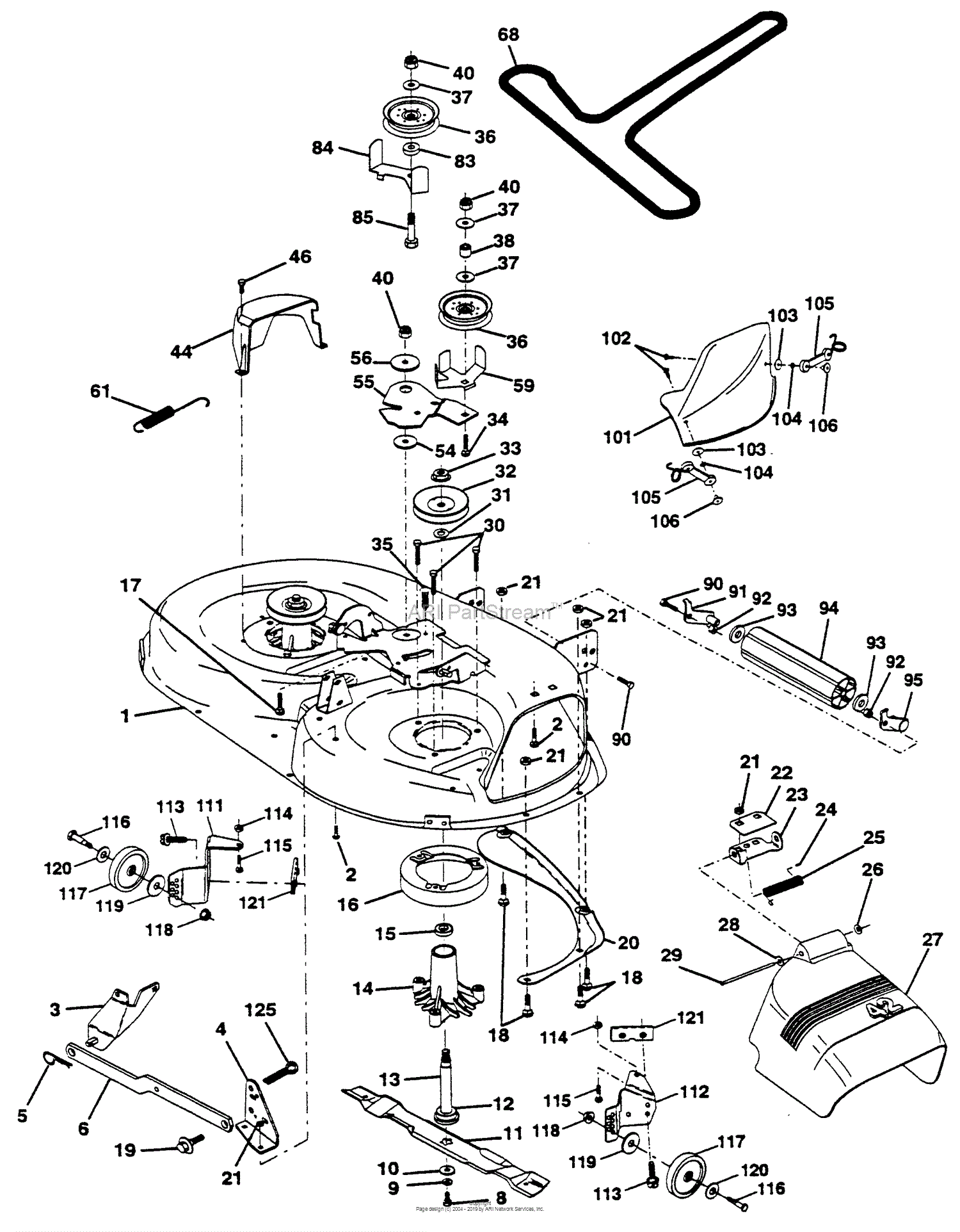 Husqvarna YTH 180 (HC18VH42A) (954002761) (1994-10) Parts Diagram for ...