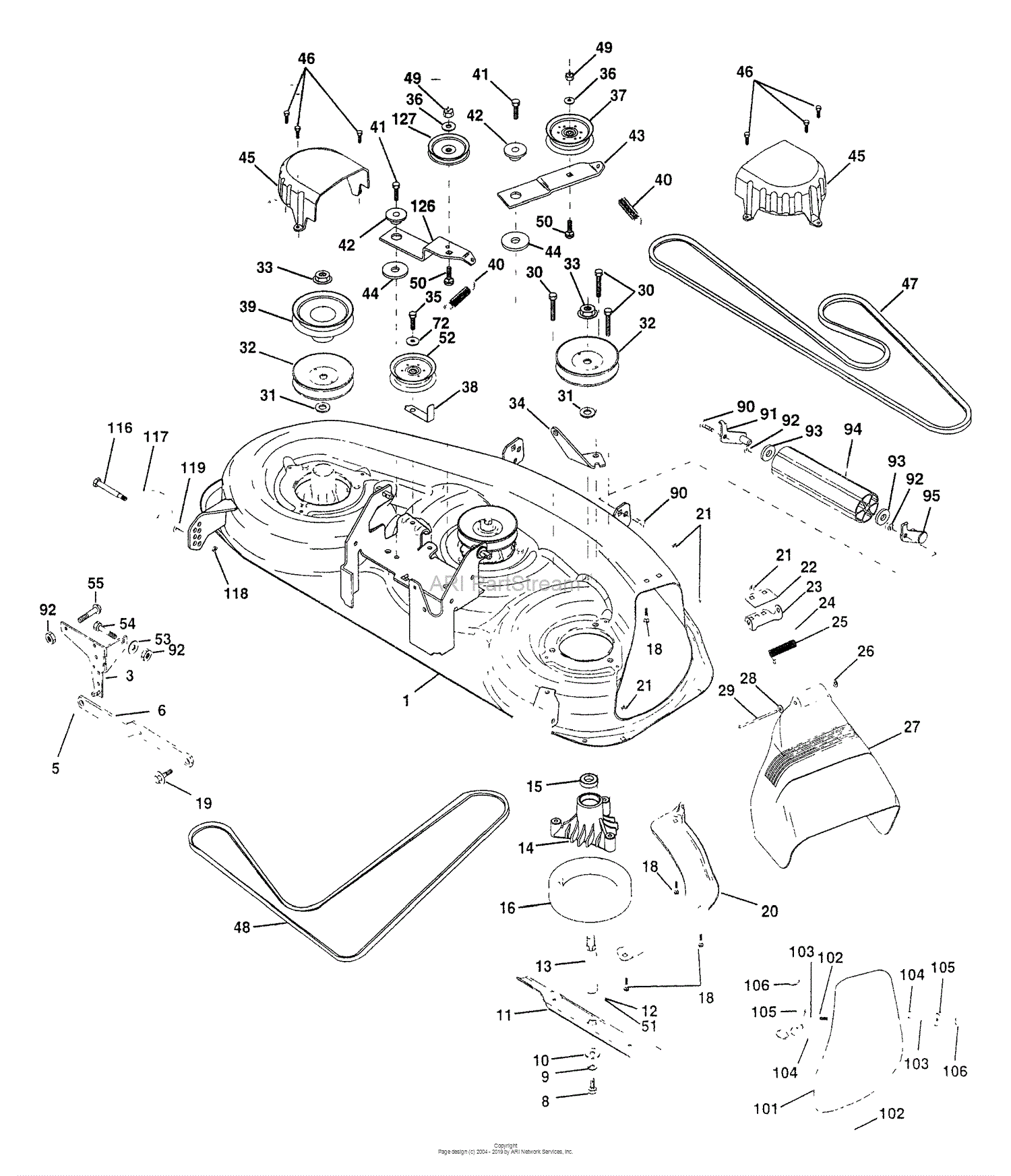 Husqvarna YTH 180 (HCYTH180C) (954140010) (1997-01) Parts Diagram for ...