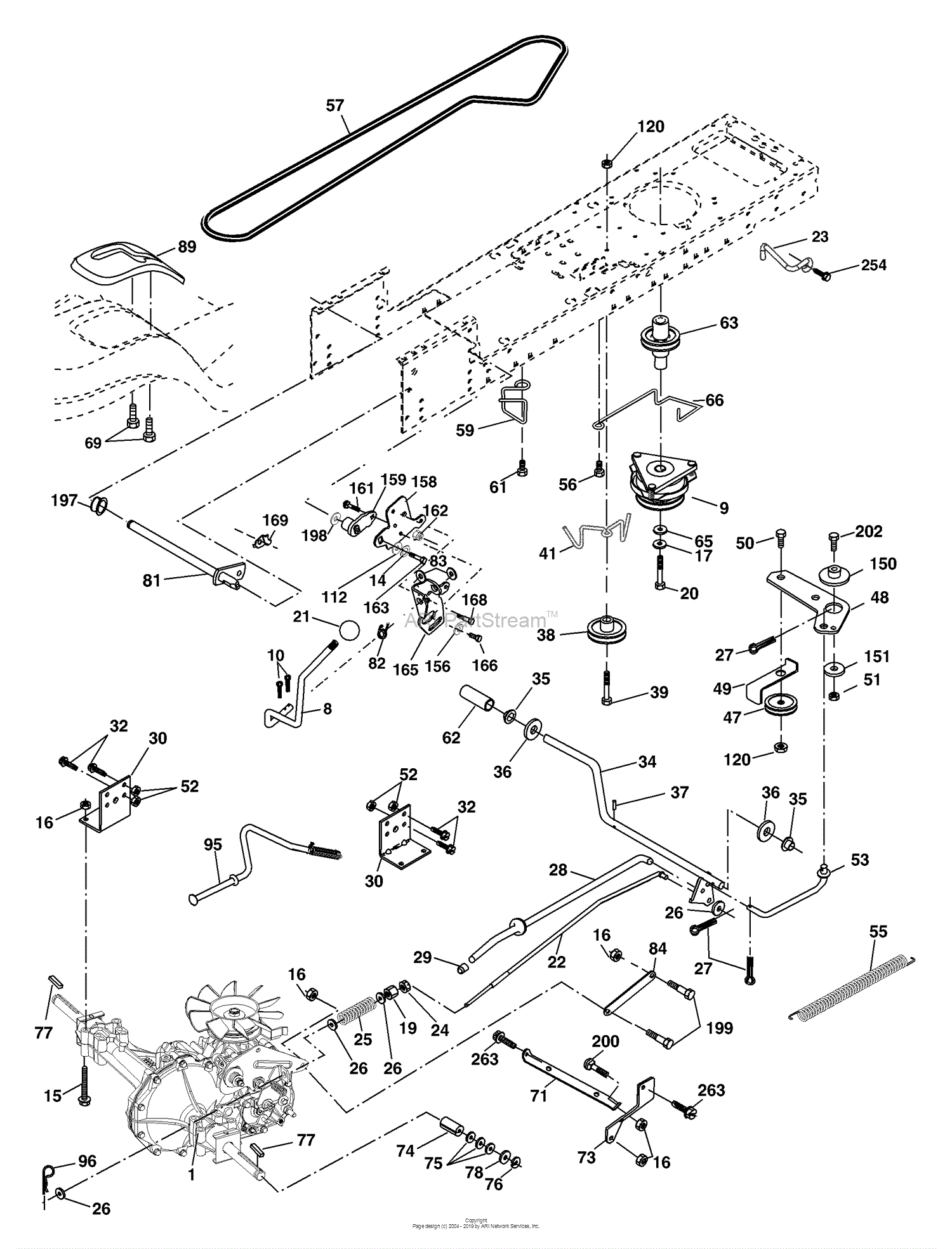 Husqvarna YTH 1848 XP (954568489) (2004-04) Parts Diagram for Drive