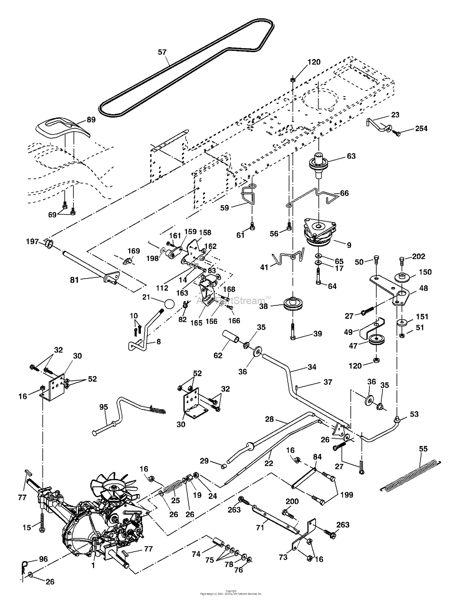 Husqvarna YTH 1848 XP (96013000300) (2005-10) Parts Diagram for Drive