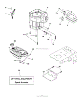 Husqvarna YTH 18542 (96013000202) (2008-02) Parts Diagram for Mower Deck