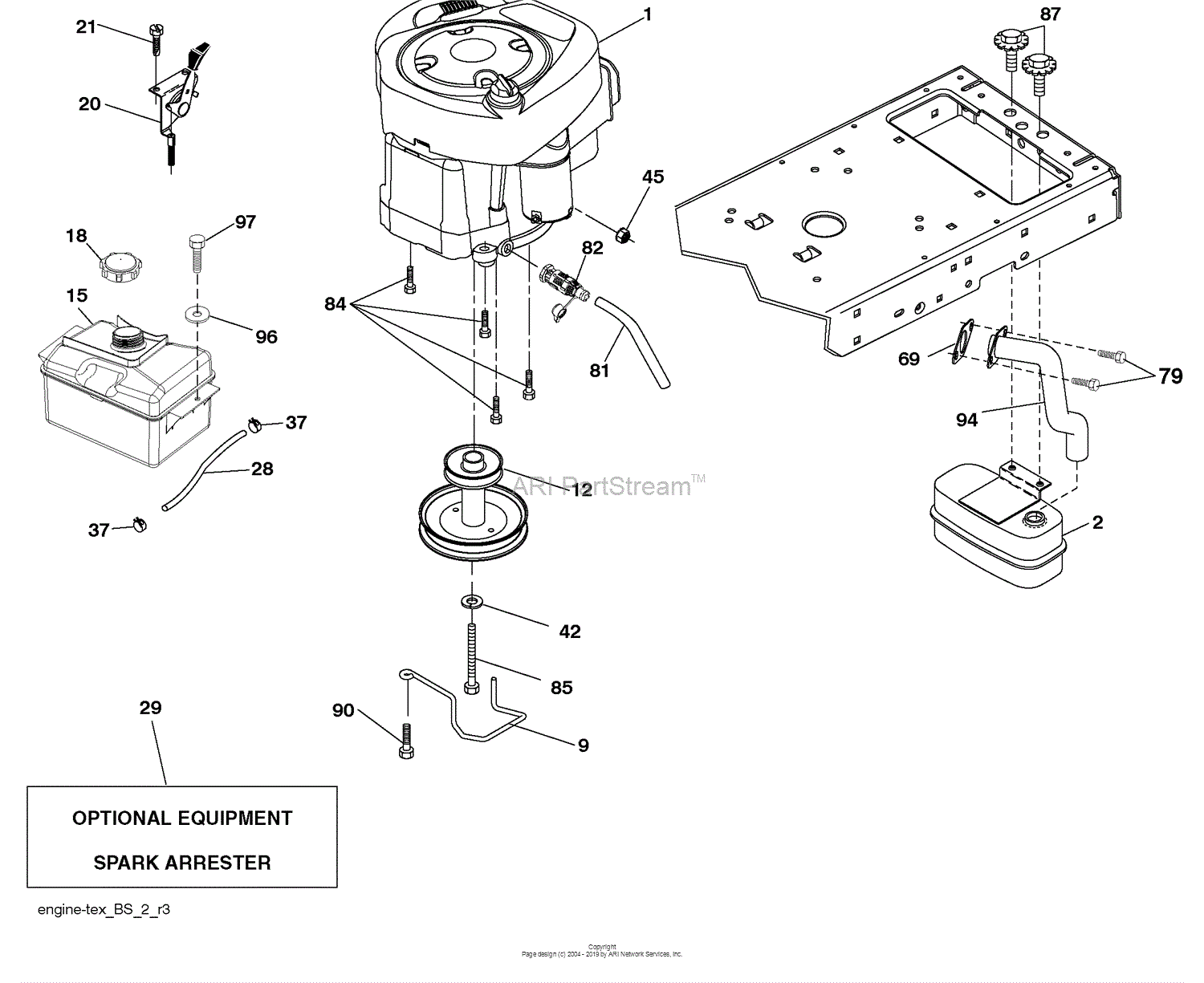 Husqvarna YTH 2042 (917289610) (2010-05) Parts Diagram for Engine