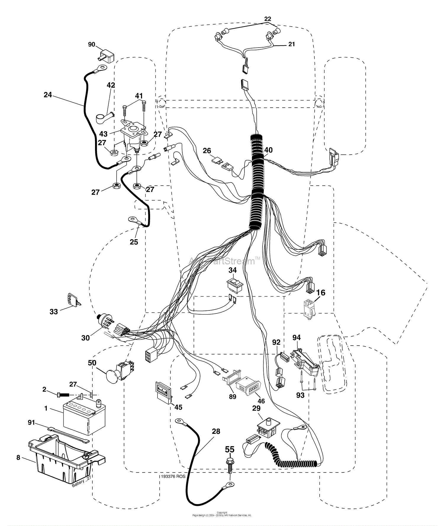 Husqvarna Yth 2042 96013000601 2005 10 Parts Diagram For Electrical 4112