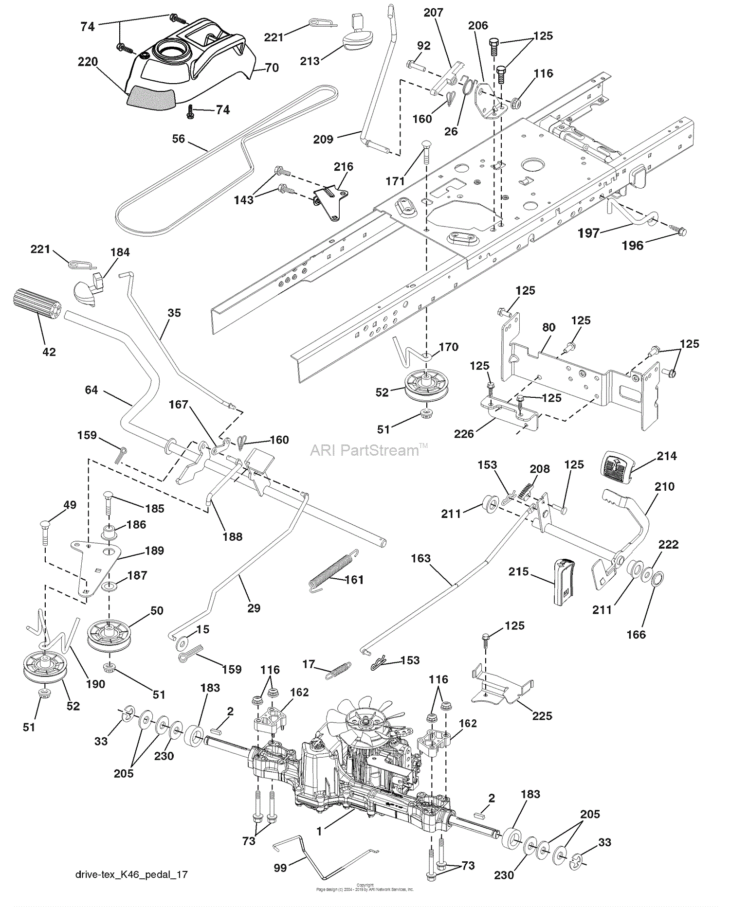 Husqvarna YTH 2146 XP (CA) (96043005200) (2007-12) Parts Diagram for Drive