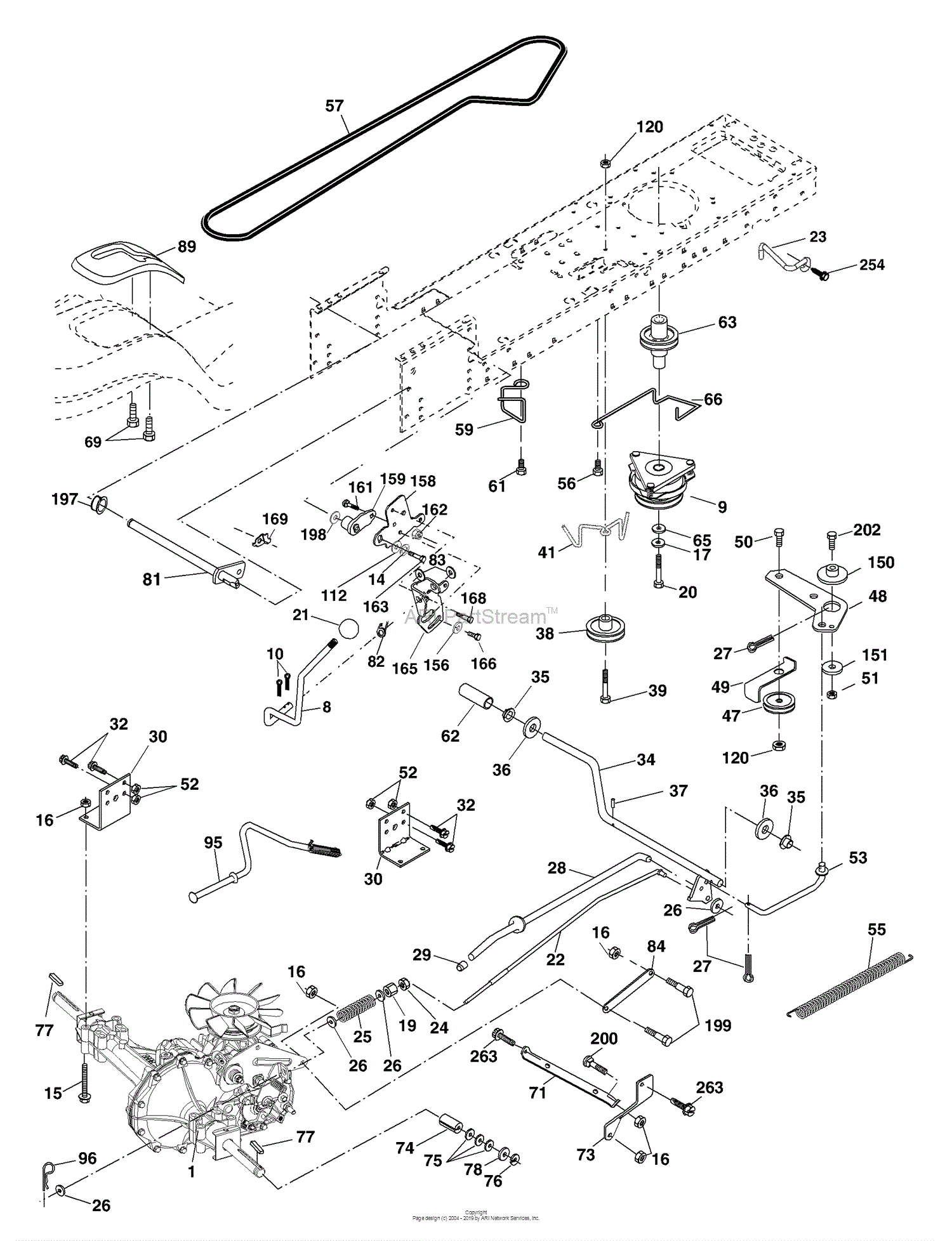 Husqvarna YTH 2148 B (954571960) (2004-03) Parts Diagram for Drive