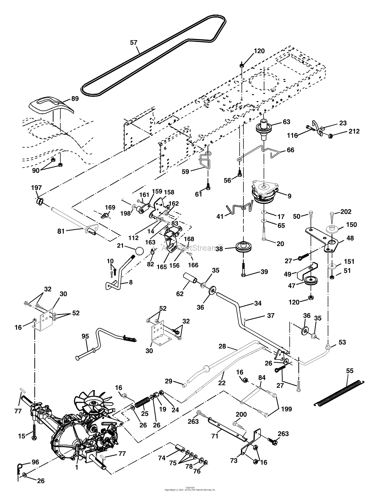 Husqvarna YTH 2148 (LO21H48A) (954572035) (2003-12) Parts Diagram for Drive