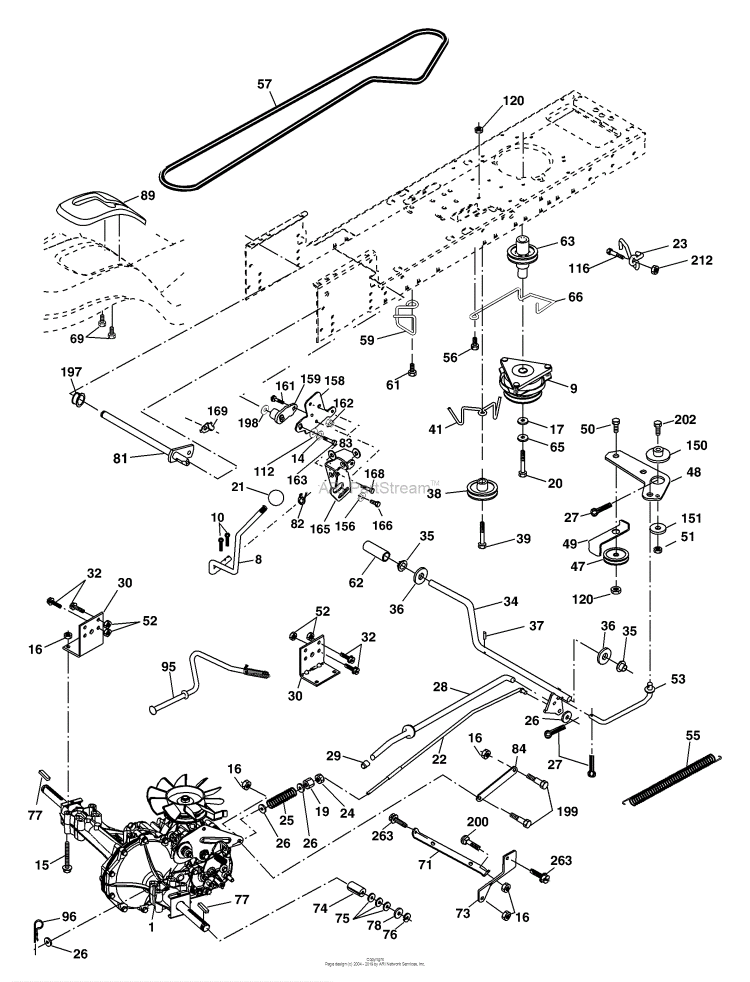 Husqvarna YTH 2148 (LO21H48B) (954572035) (2004-03) Parts Diagram for Drive
