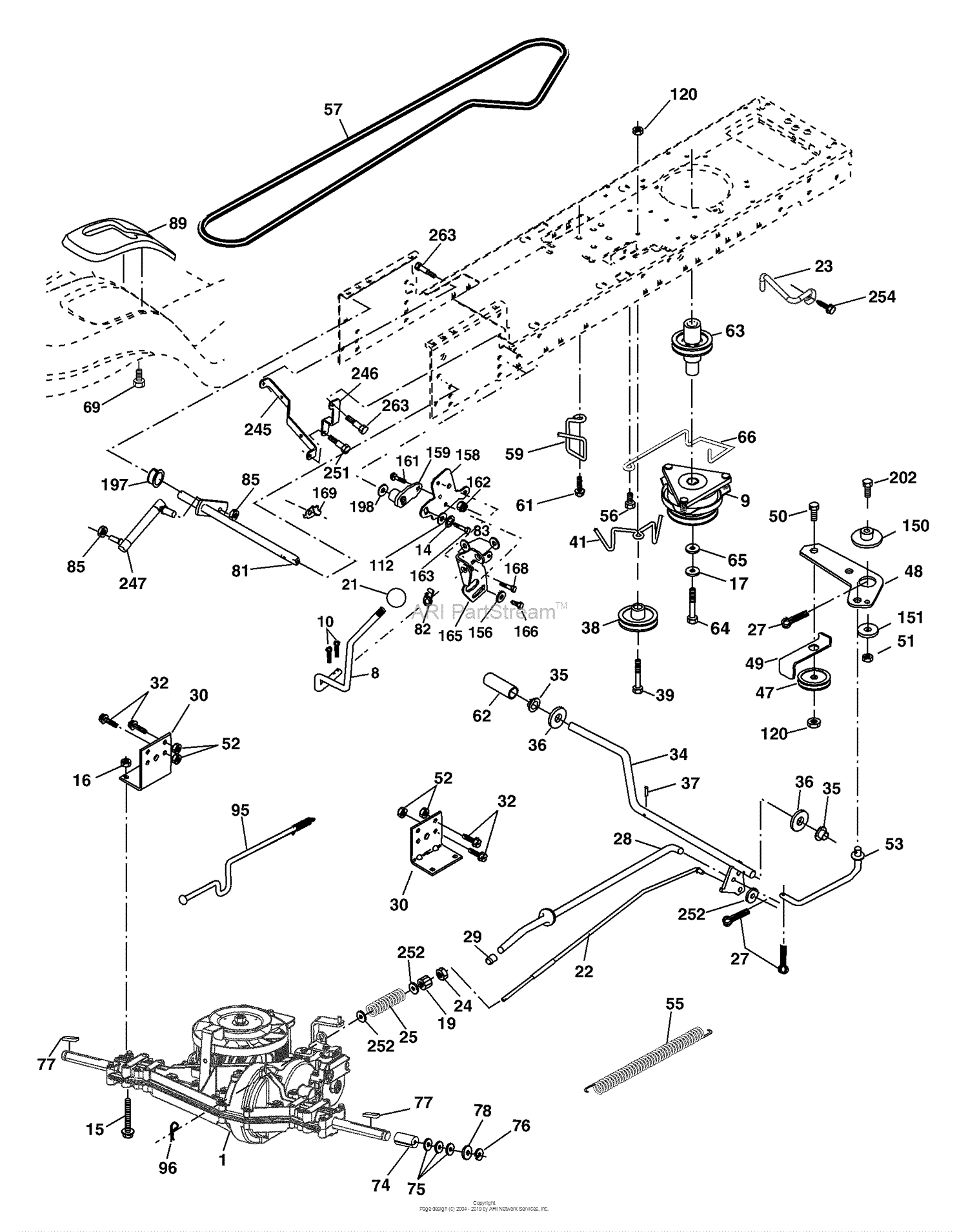 Husqvarna YTH 2148 (LO21H48F) (954572035) (2004-03) Parts Diagram for Drive