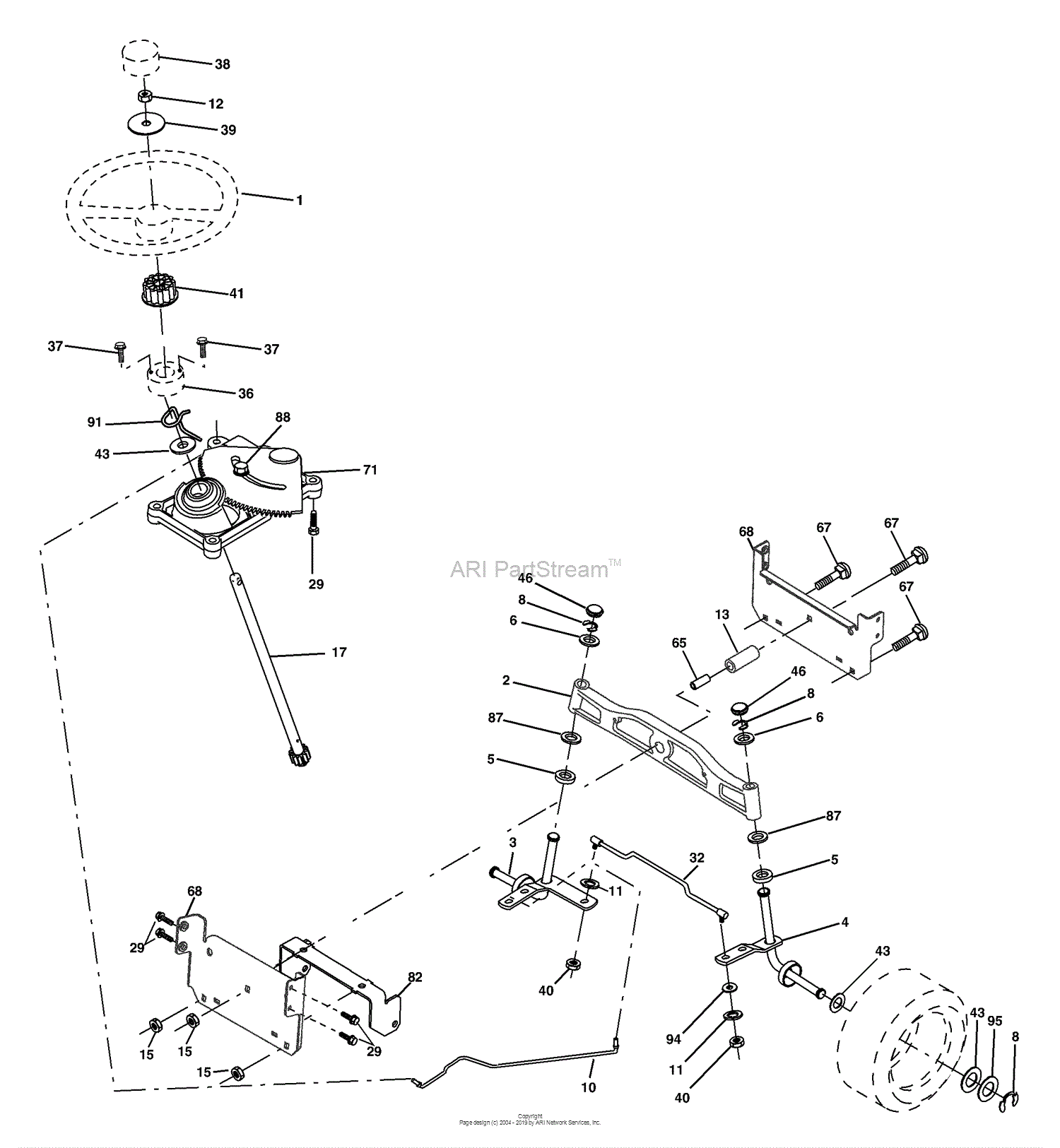 Husqvarna YTH 2148 (LO21H48F) (954572035) (2004-03) Parts Diagram for ...