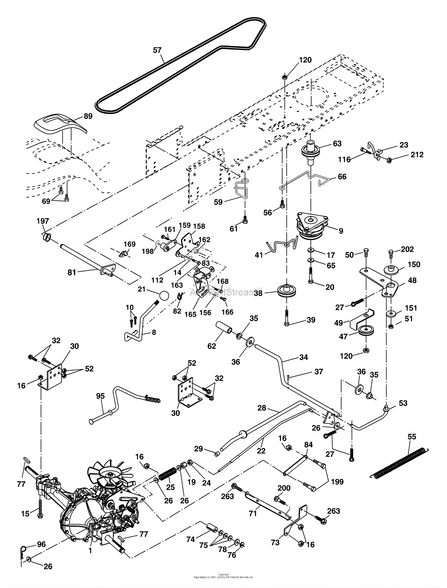 Husqvarna YTH 2148 (LO21H48G) (954572035) (2004-04) Parts Diagram for Drive