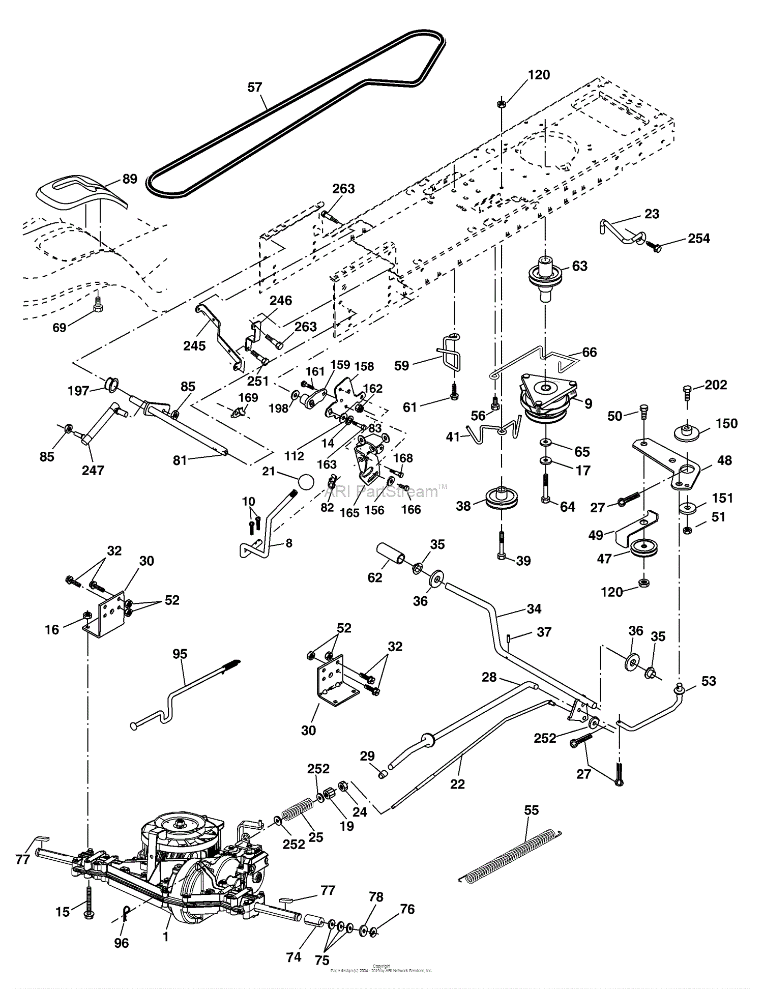 Husqvarna YTH 2148 (LO21H48J) (954572035) (2004-05) Parts Diagram for Drive