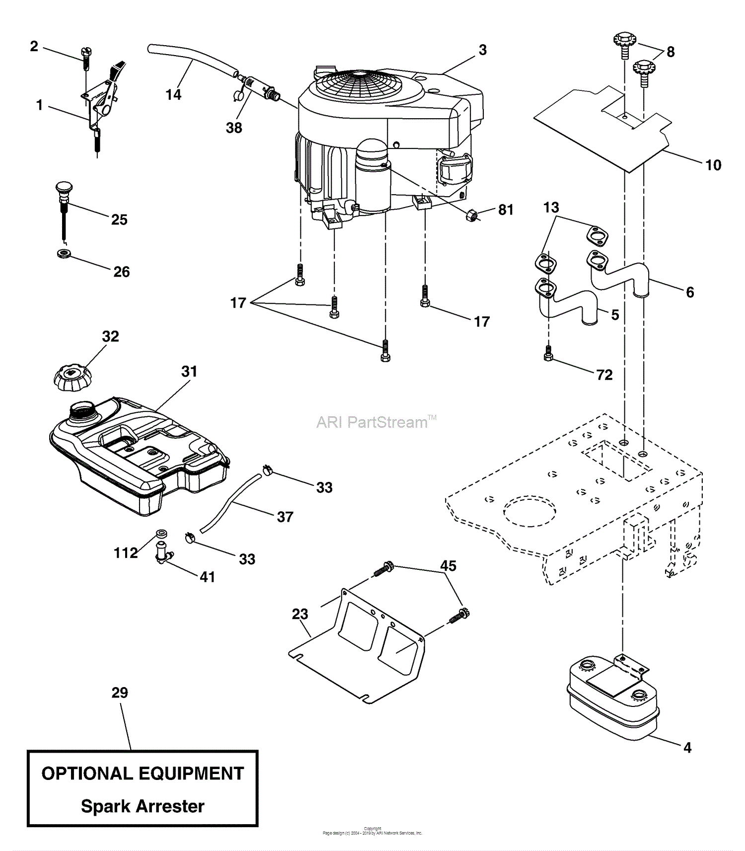 Husqvarna YTH 2148 (LO21H48J) (954572035) (2004-05) Parts Diagram for ...