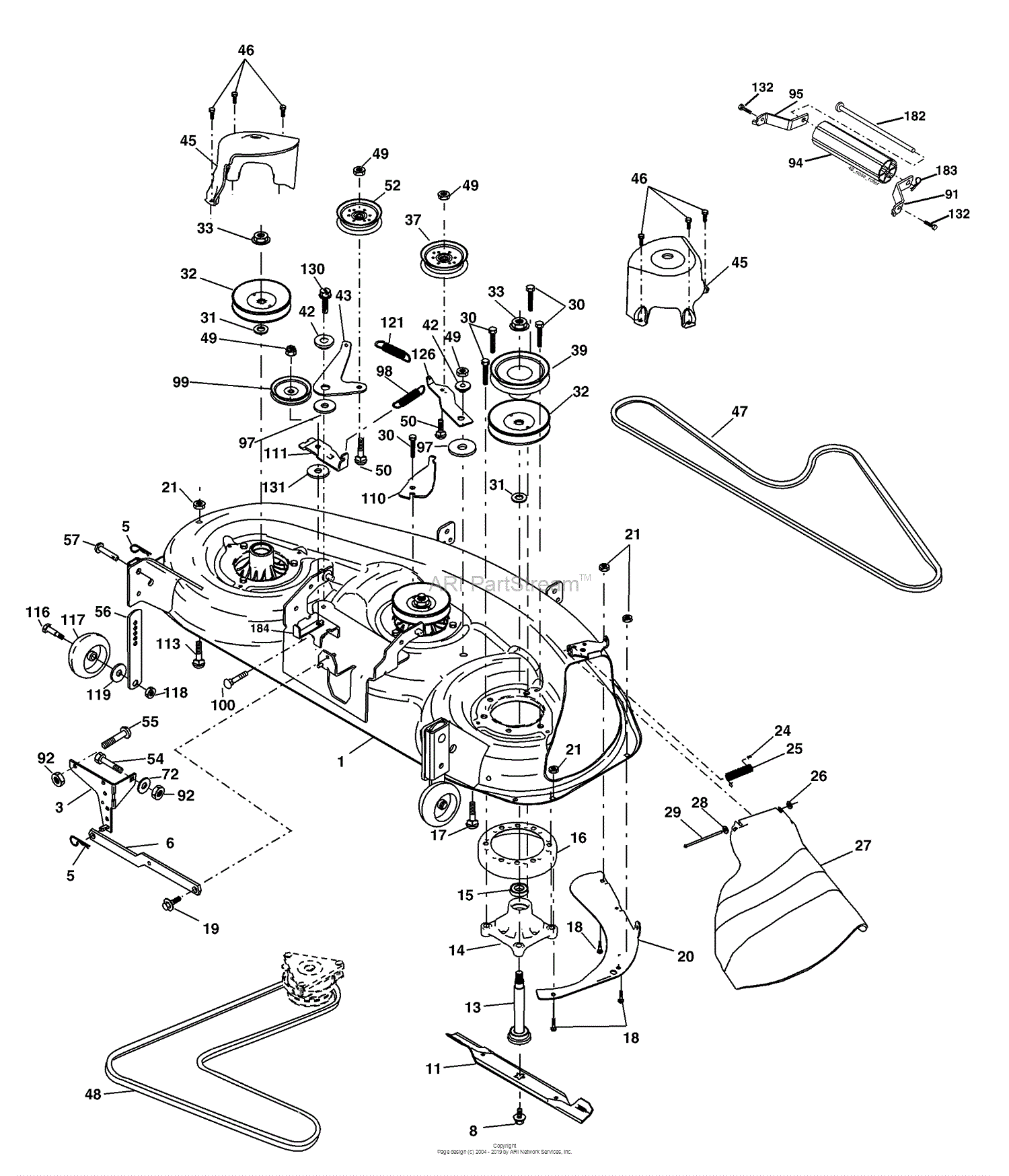 Husqvarna YTH 2148 (LO21H48J) (954572035) (2004-05) Parts Diagram for ...