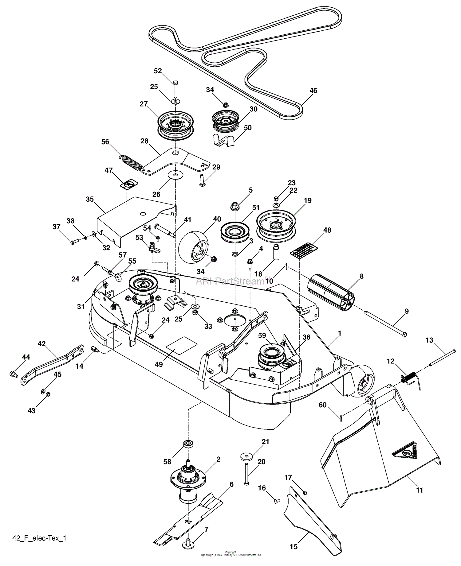 Husqvarna YTH 22 V 42 LS (96043008700) (2009-12) Parts Diagram for ...