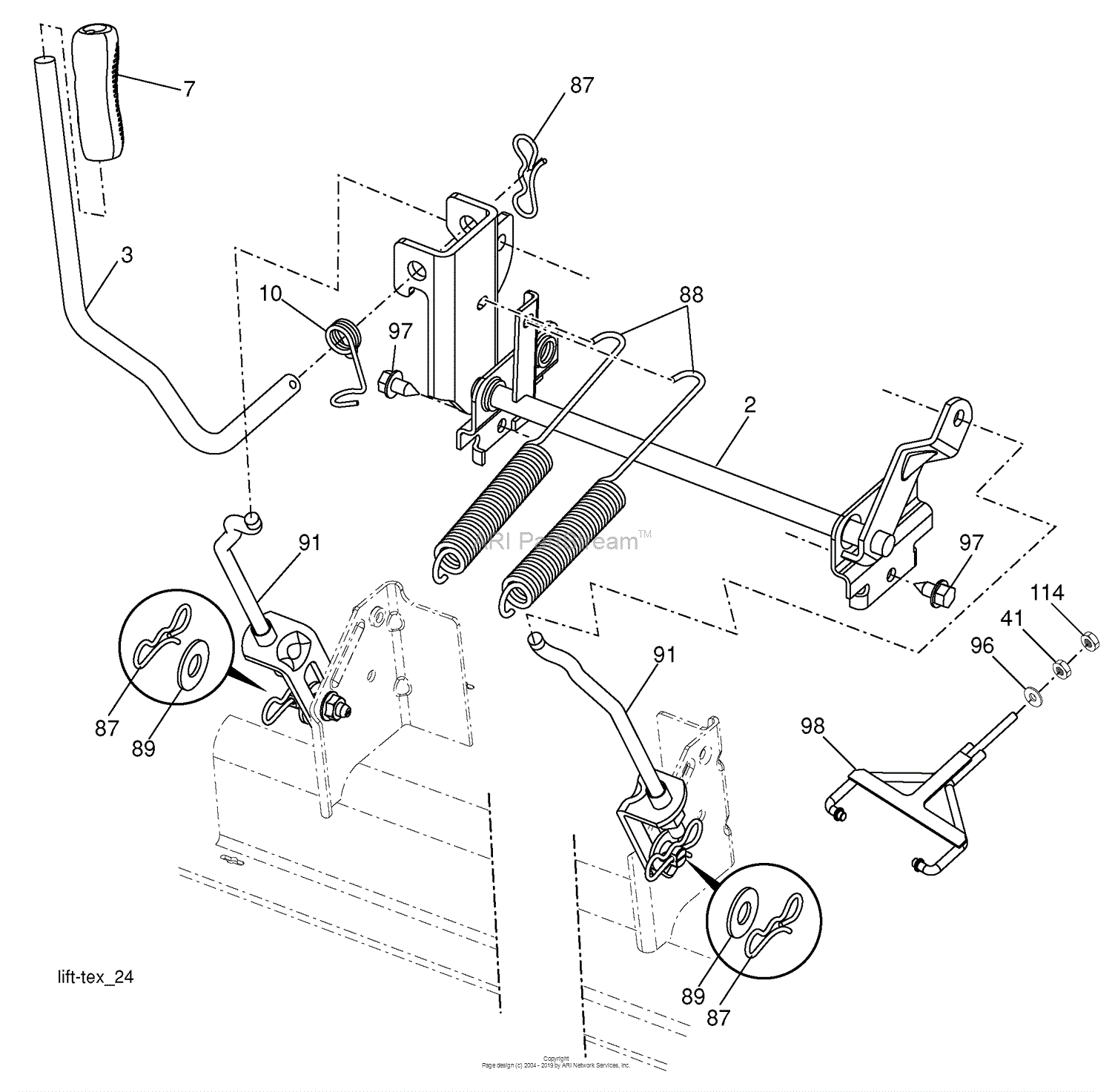 Husqvarna YTH 22 V 42 LS (96043008700) (2009-12) Parts Diagram for ...