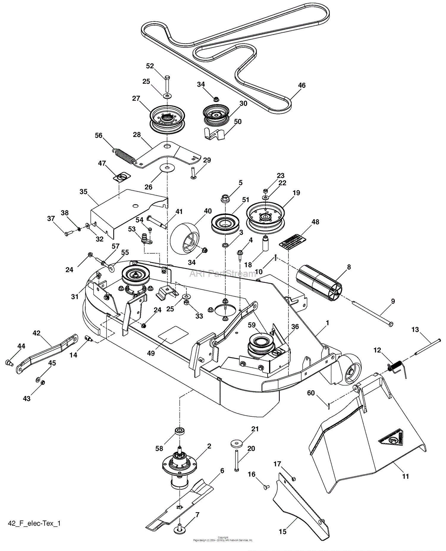 Husqvarna YTH 23 V 42 LS (96043008800) (2009-12) Parts Diagram for ...