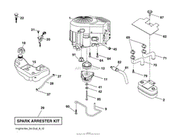 Husqvarna YTH 2348 (96045000503) (2009-02) Parts Diagram for Engine