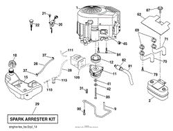 Husqvarna YTH 2348 (96045000901) (2008-09) Parts Diagram for Engine ...