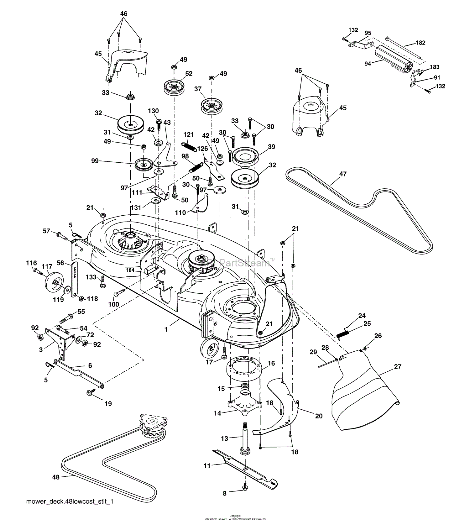 Husqvarna YTH 2448 (917.279081) (960130007) (2005-08) Parts Diagram for ...
