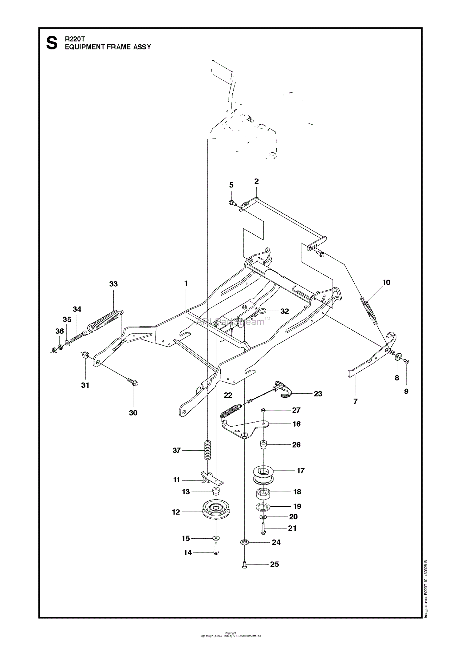Husqvarna R220T - 966785701 (2012-03) Parts Diagram for MOWER DECK