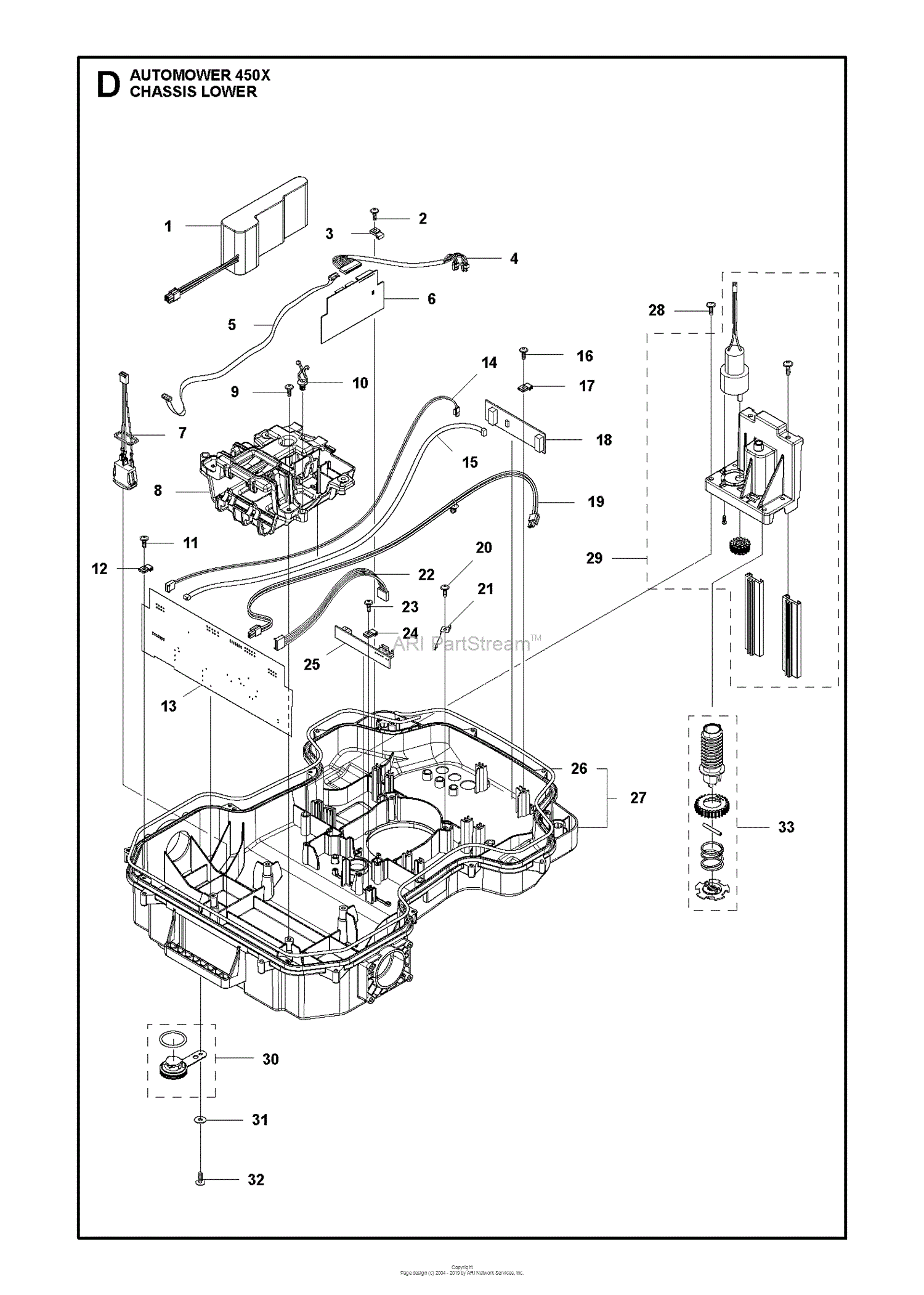 Husqvarna AUTOMOWER 450X 2017 01 Parts Diagram for 