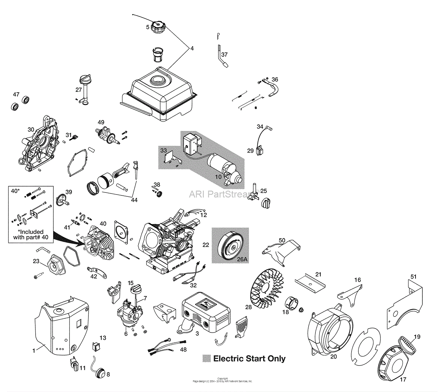 Husqvarna 1827 SB (961930047) (200907) Parts Diagram for Engine