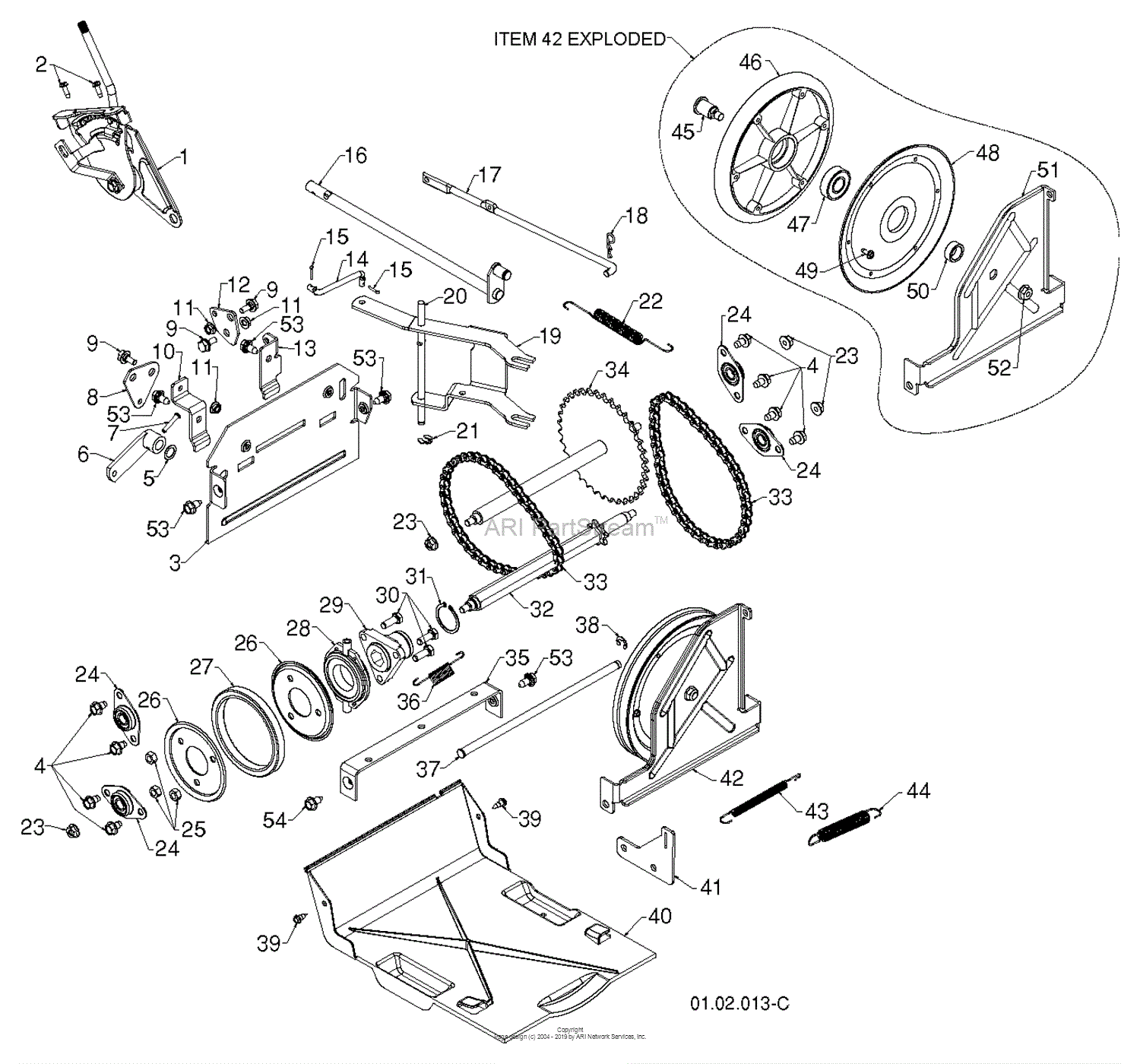 Husqvarna 12527HV - 96193007101 (2011-07) Parts Diagram for DRIVE