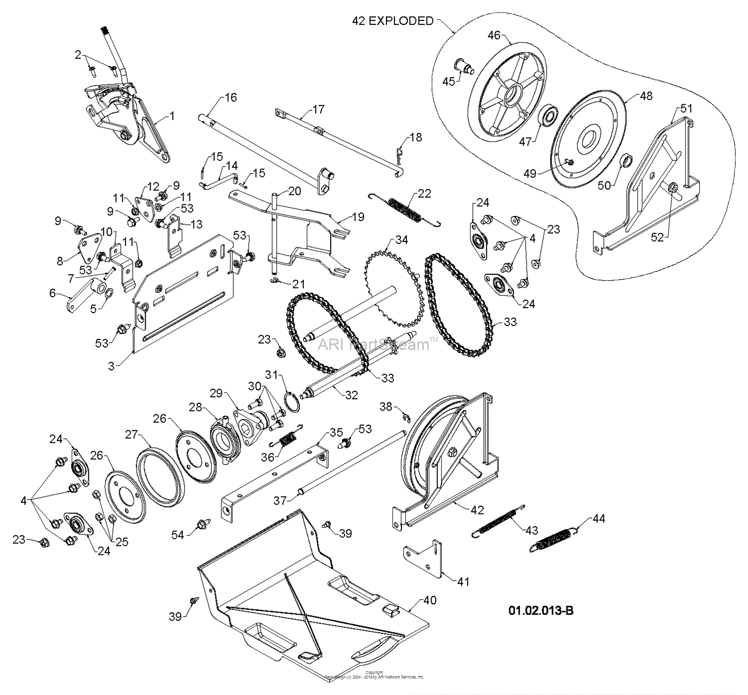 Husqvarna 12530 HV - 96193007204 (2013-08) Parts Diagram for DRIVE