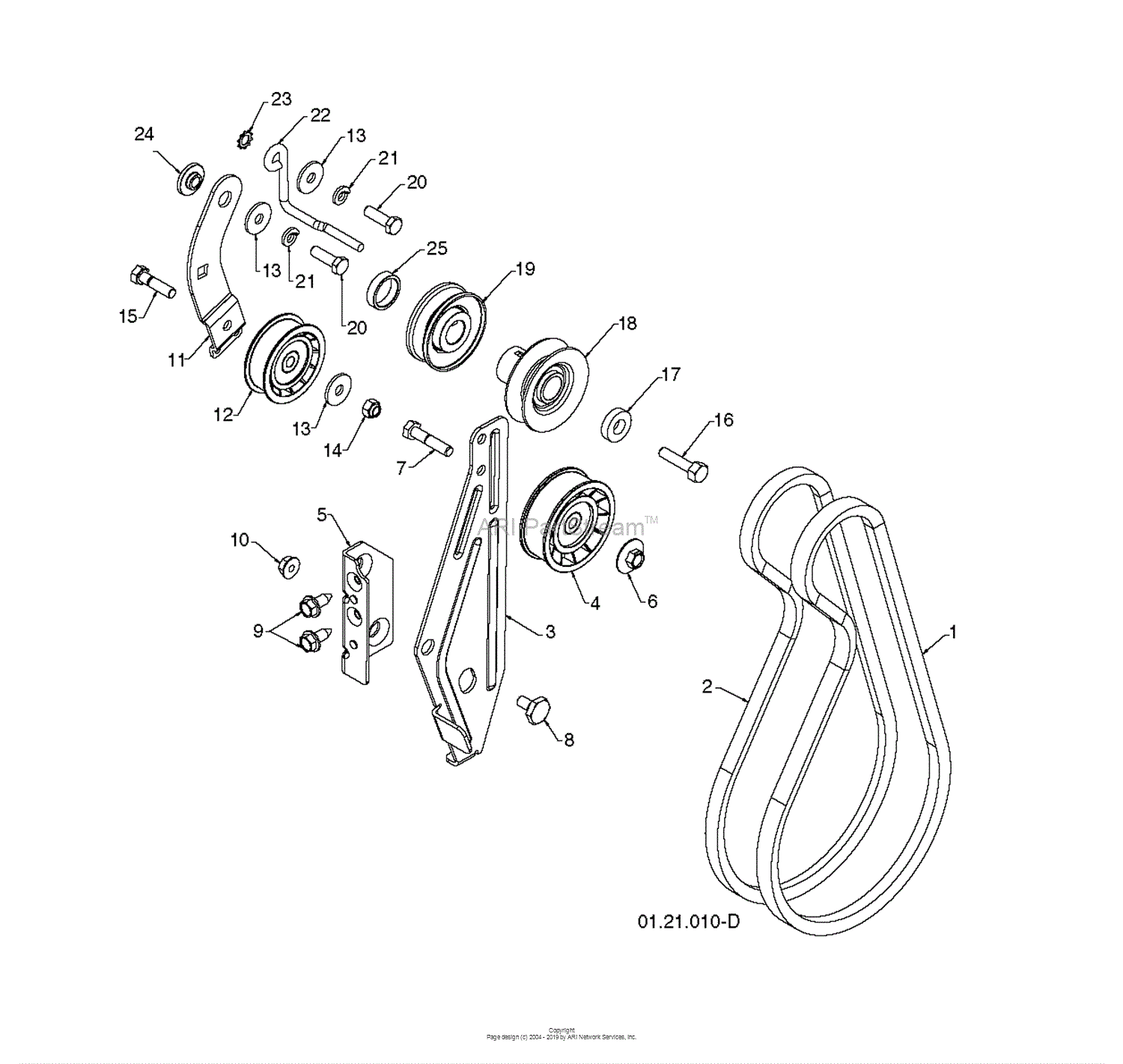 Husqvarna 16530EXLT - 96193008600 (2011-08) Parts Diagram for CHASSIS ...