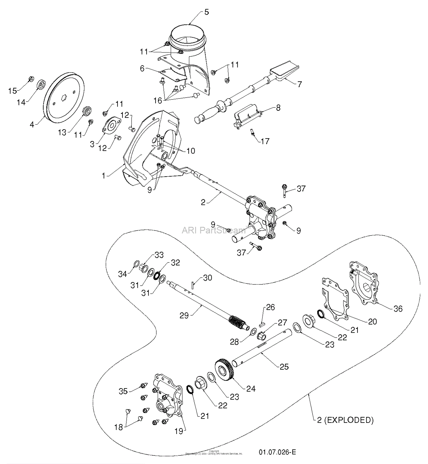 Husqvarna 924HV - 96193007003 (2012-07) Parts Diagram for AUGER HOUSING ...