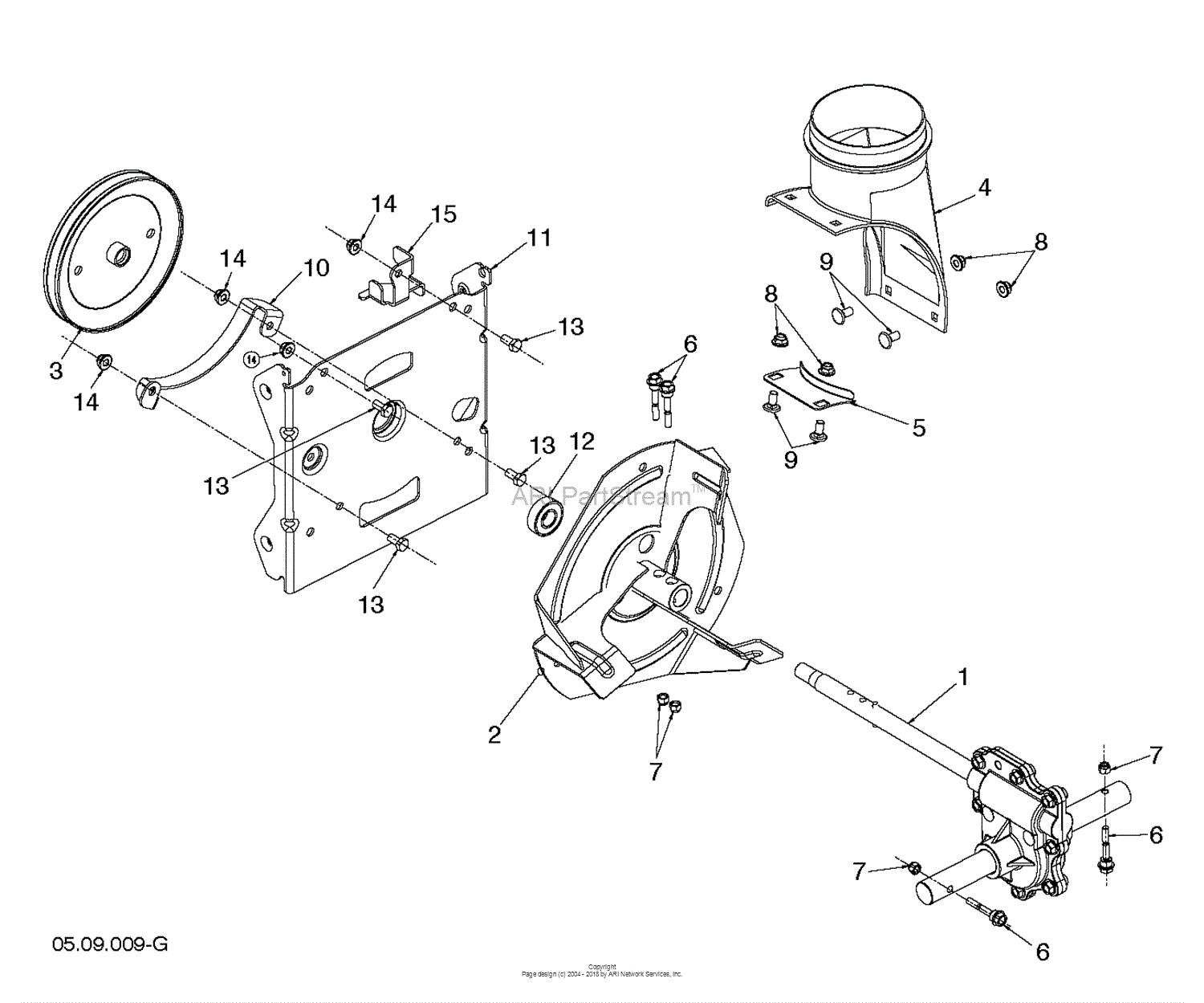 Husqvarna ST 224 - 96193009602 (2015-05) Parts Diagram for AUGER ...