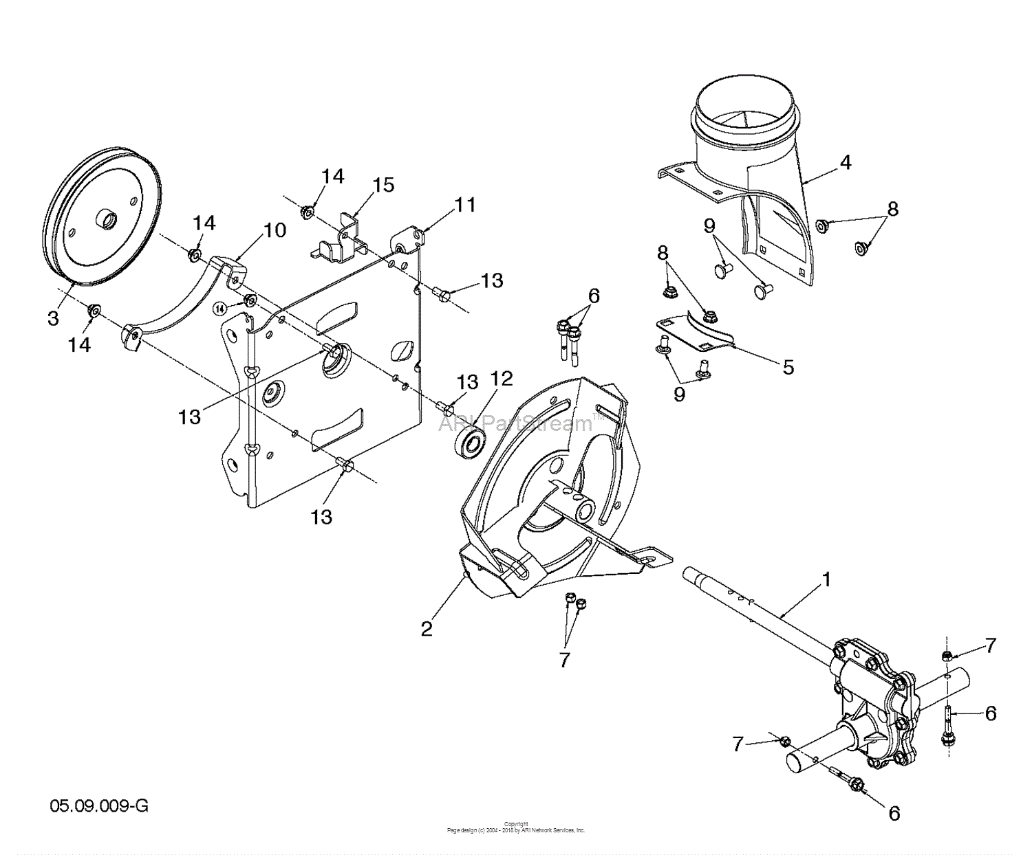 Husqvarna ST 230P - 96193010102 (2015-04) Parts Diagram for AUGER