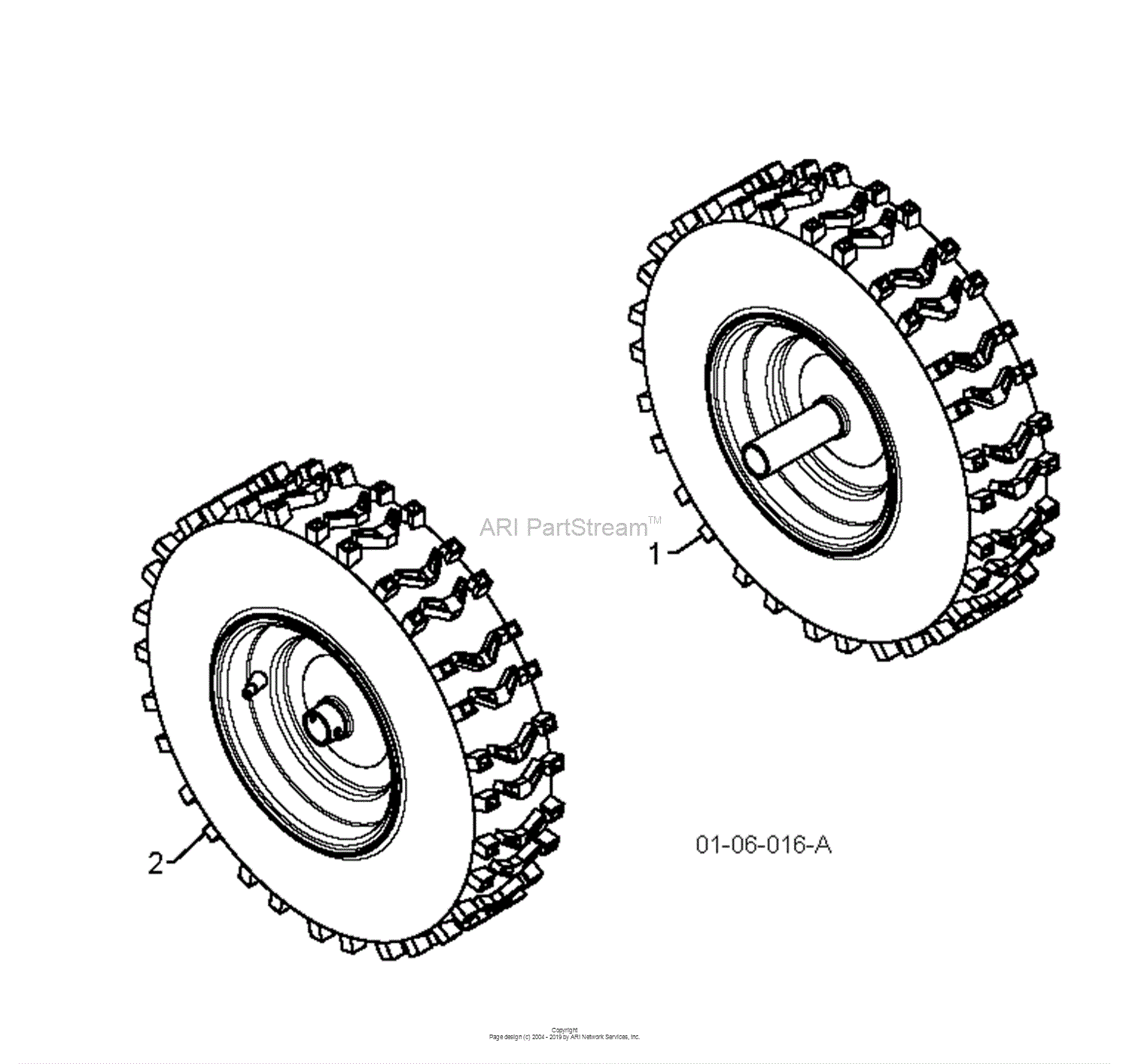 Husqvarna ST 261E - 96191003006 (2013-06) Parts Diagram For WHEELS TIRES