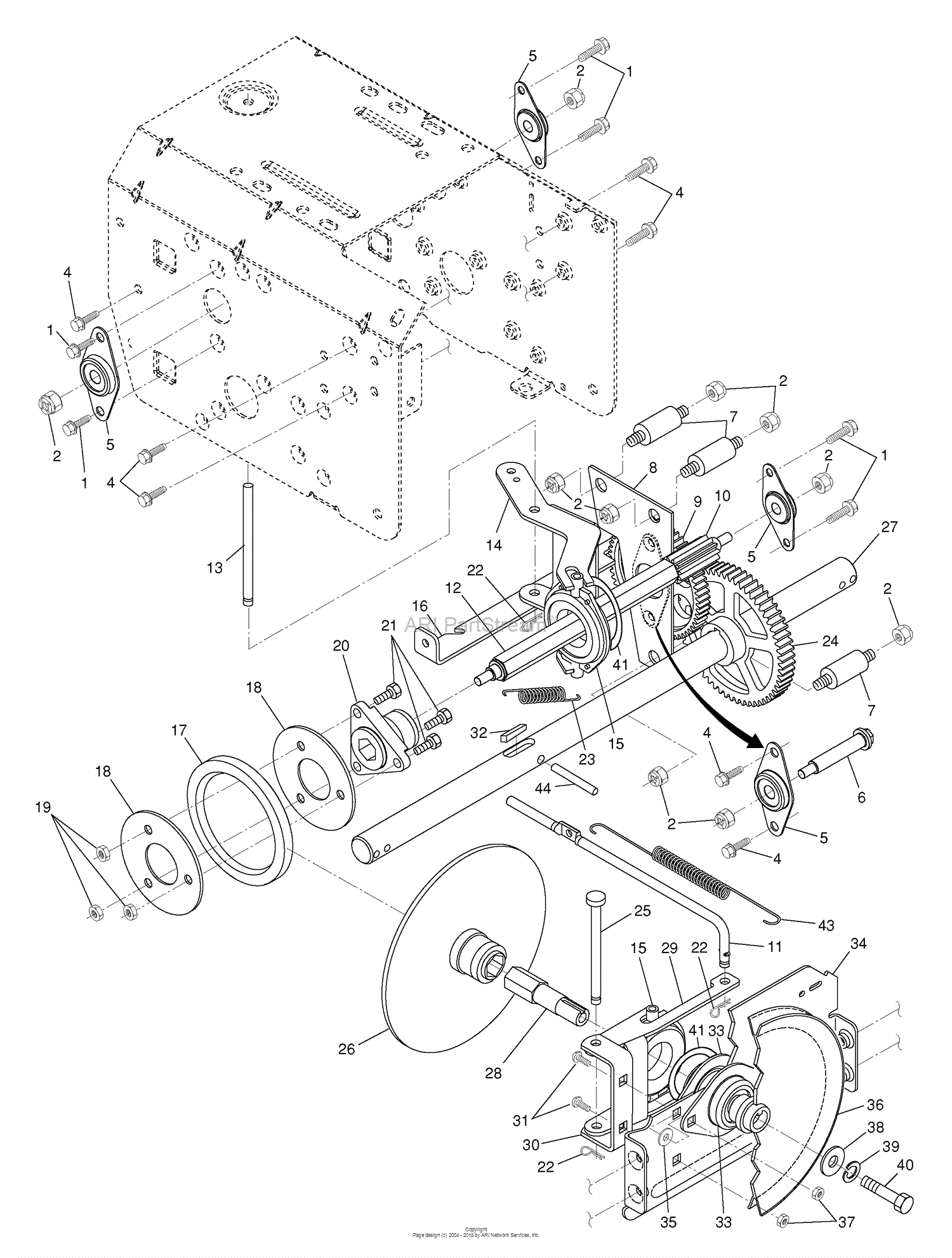 Husqvarna 10527 SBE (96193001600) (2006-08) Parts Diagram for Drive