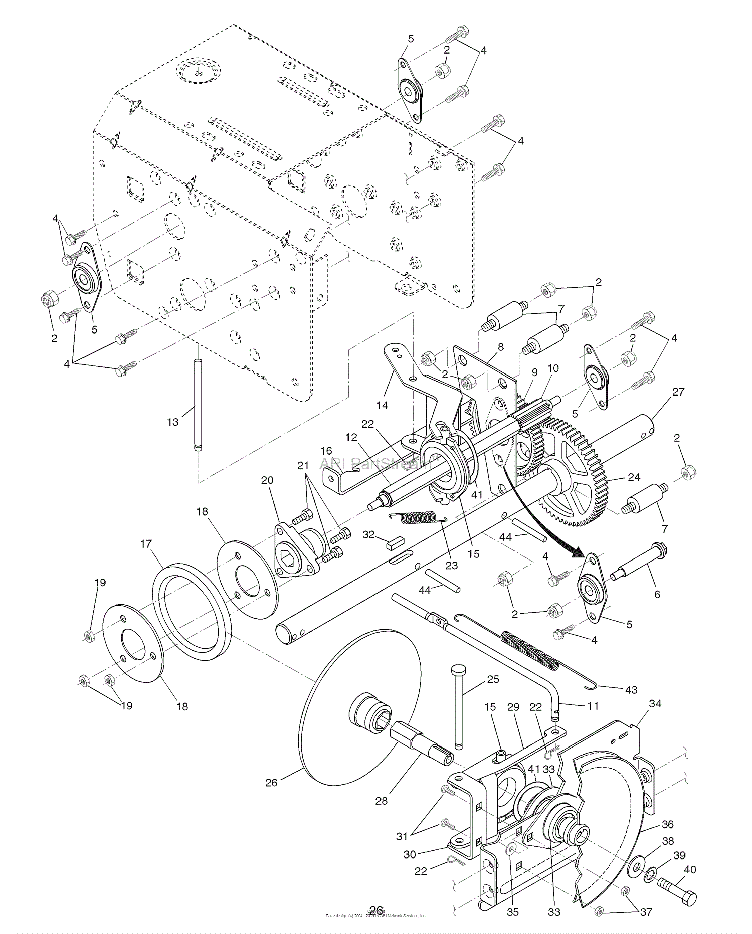 Husqvarna 10527 SBE (96193001603) (2007-08) Parts Diagram for Drive