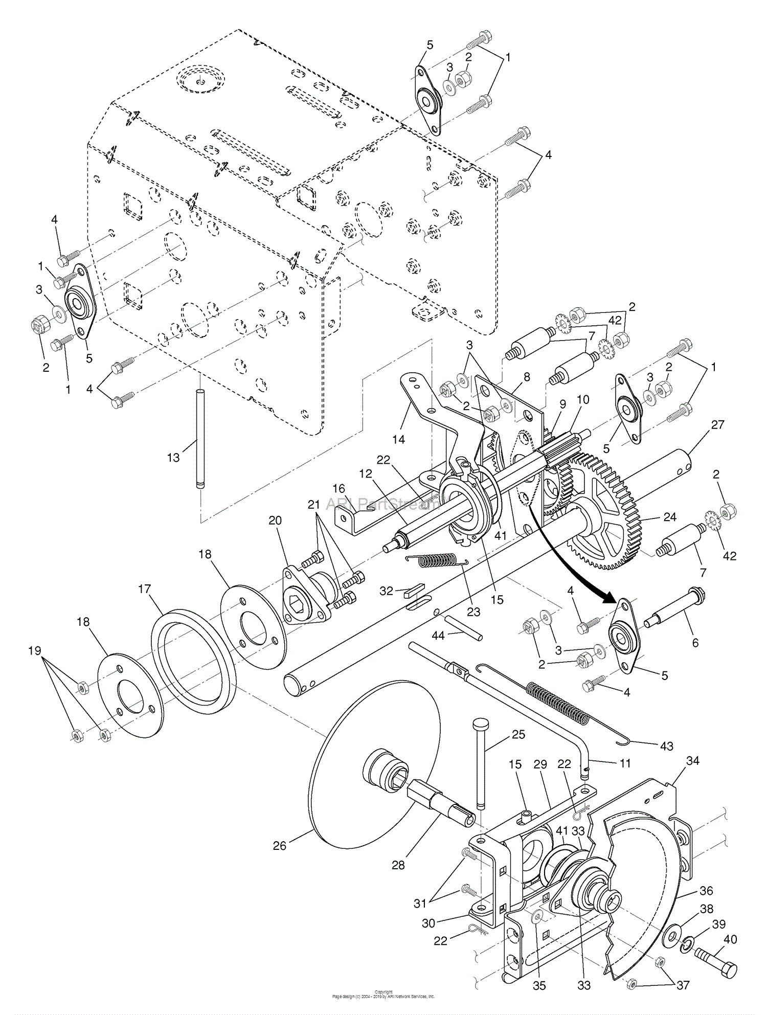 Husqvarna 10530 SBE (96195000100) (2006-06) Parts Diagram for Drive