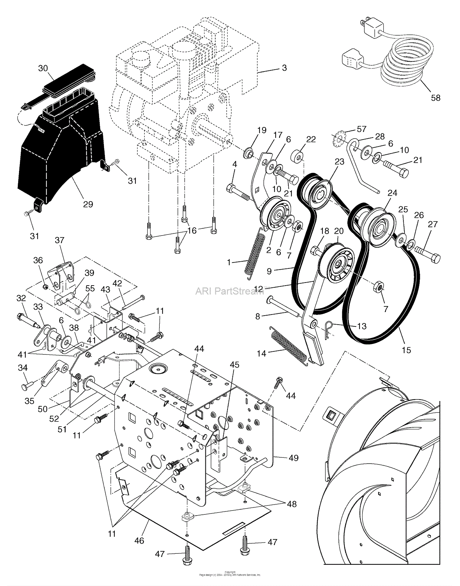 Husqvarna 10530 SBE (96195000102) (2006-07) Parts Diagram for Chassis ...