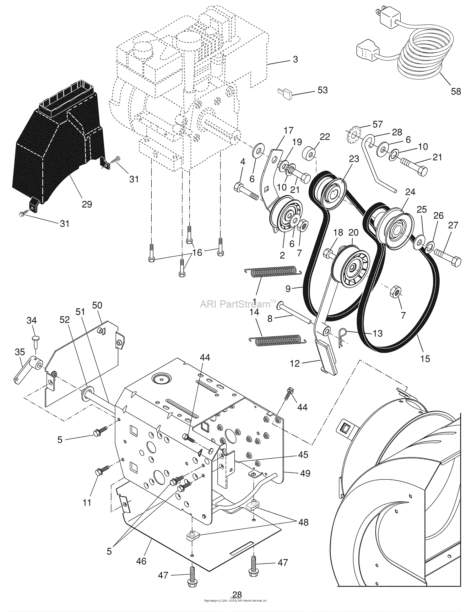 Husqvarna 1330 Sbe Xp (96193001903) (2007-11) Parts Diagram For Chassis 