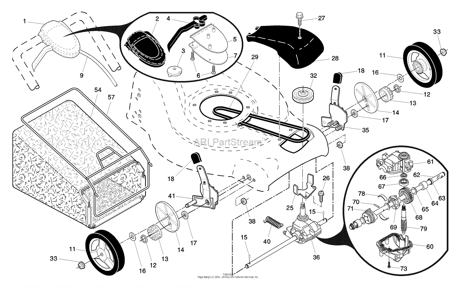 Husqvarna 5521 CHV (96143000107) (2008-01) Parts Diagram for Walk Mower ...