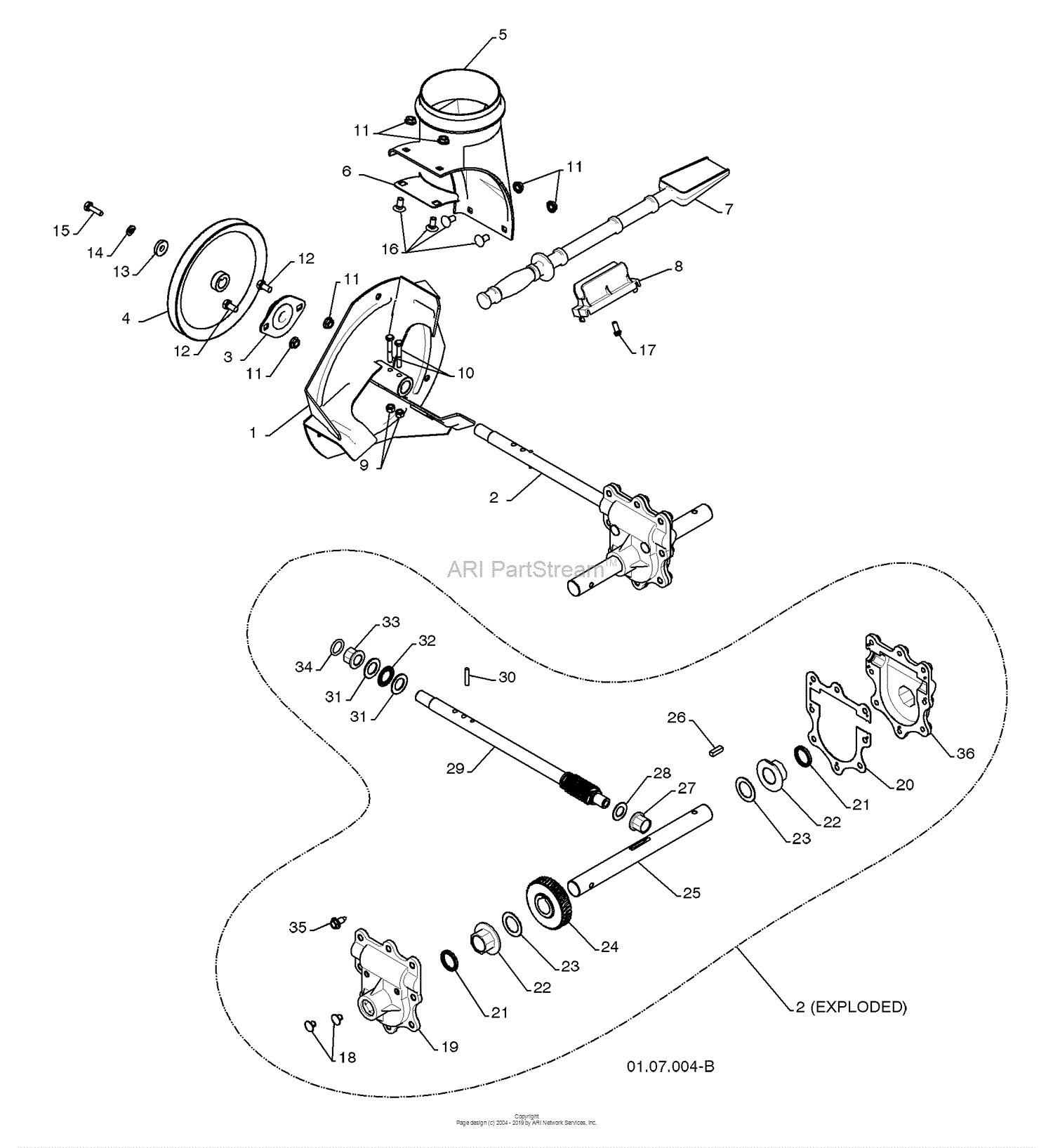 Husqvarna 5524 SB (96193002500) (2008-08) Parts Diagram for Auger ...