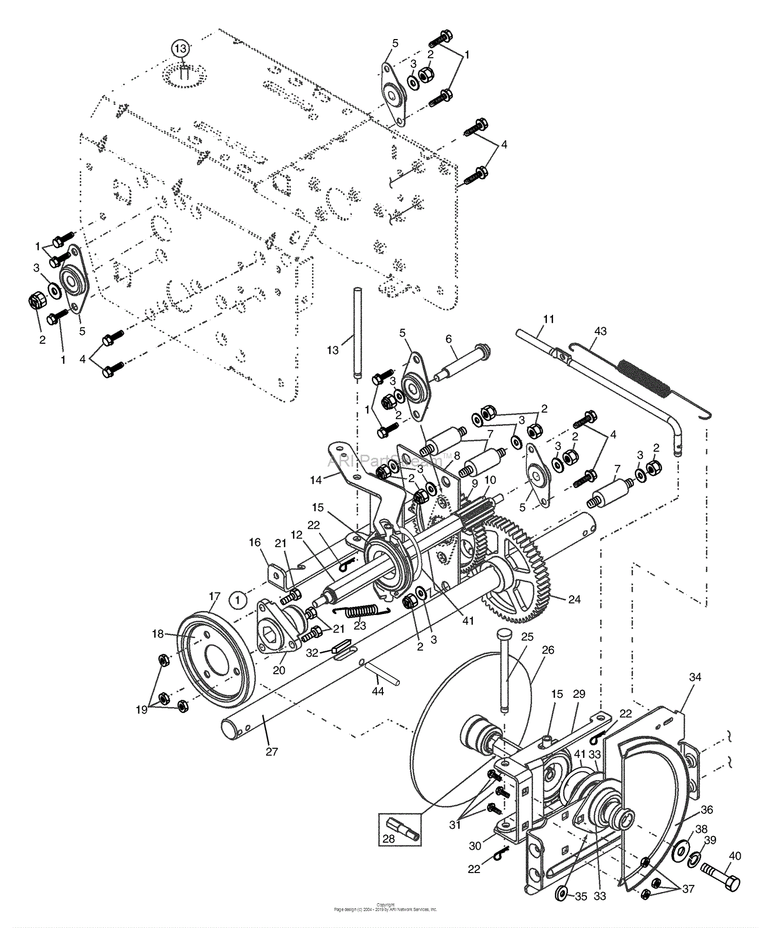 Husqvarna ST 1130 (HU1130STB) (954223081) (2003-08) Parts Diagram for Drive