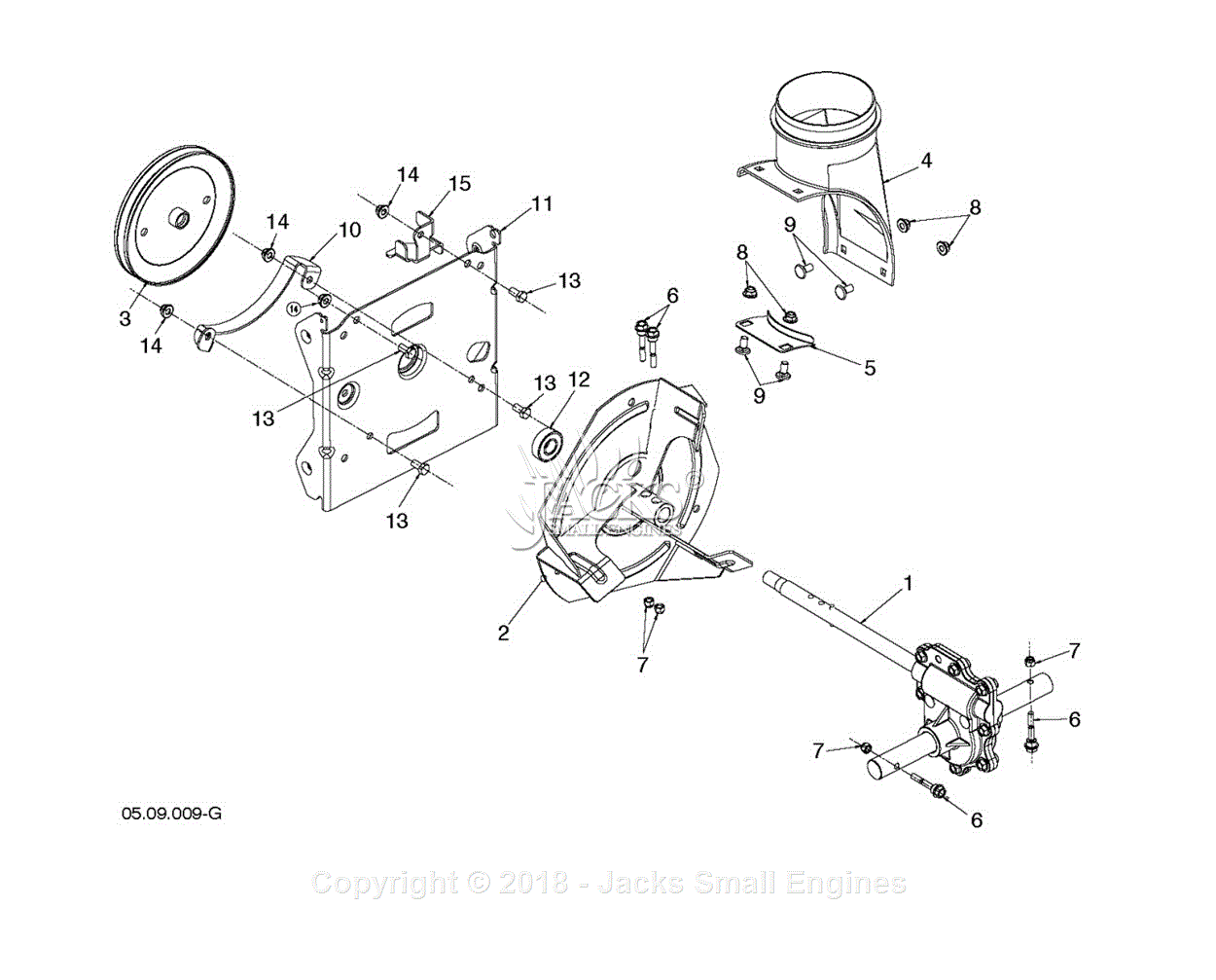 Husqvarna ST 224P (96193012201) (2016-04) Parts Diagram for AUGER ...