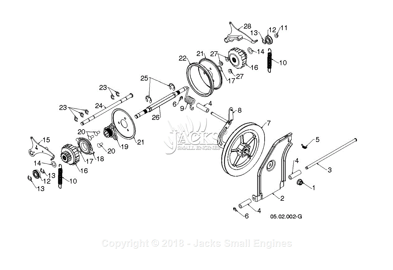 Husqvarna ST 324 (96193012300) (2018-03) Parts Diagram for DRIVE (1)