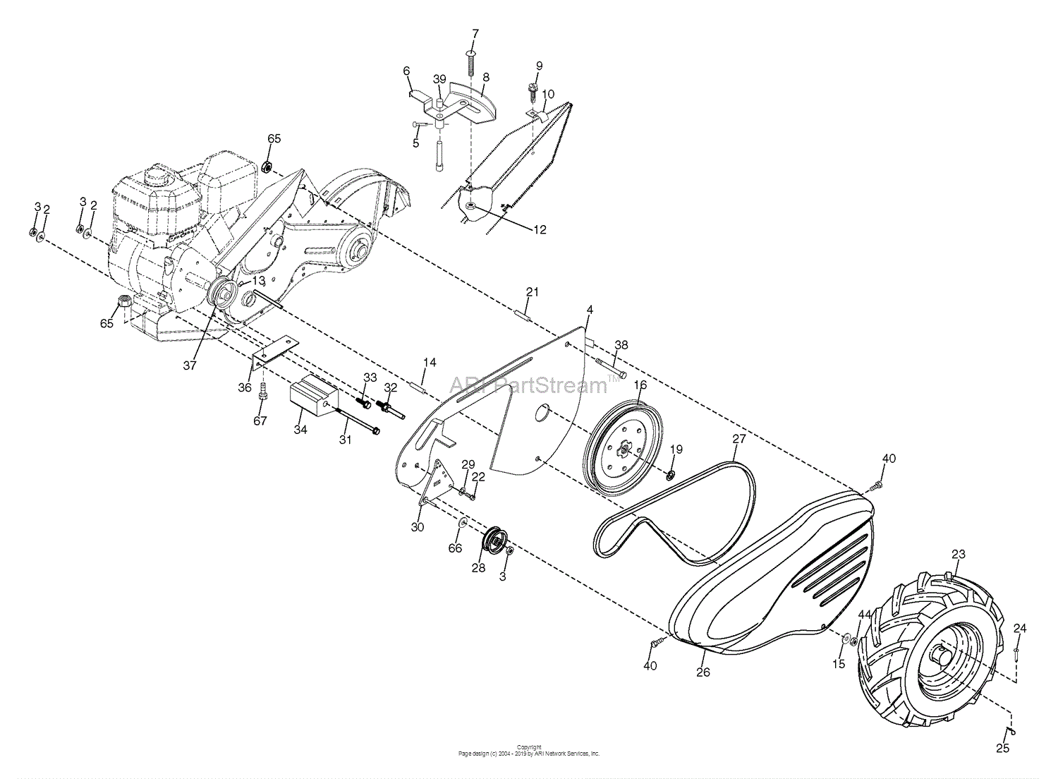 Husqvarna 700 Drt (96093000401) (2006-02) Parts Diagram For Mainframe 