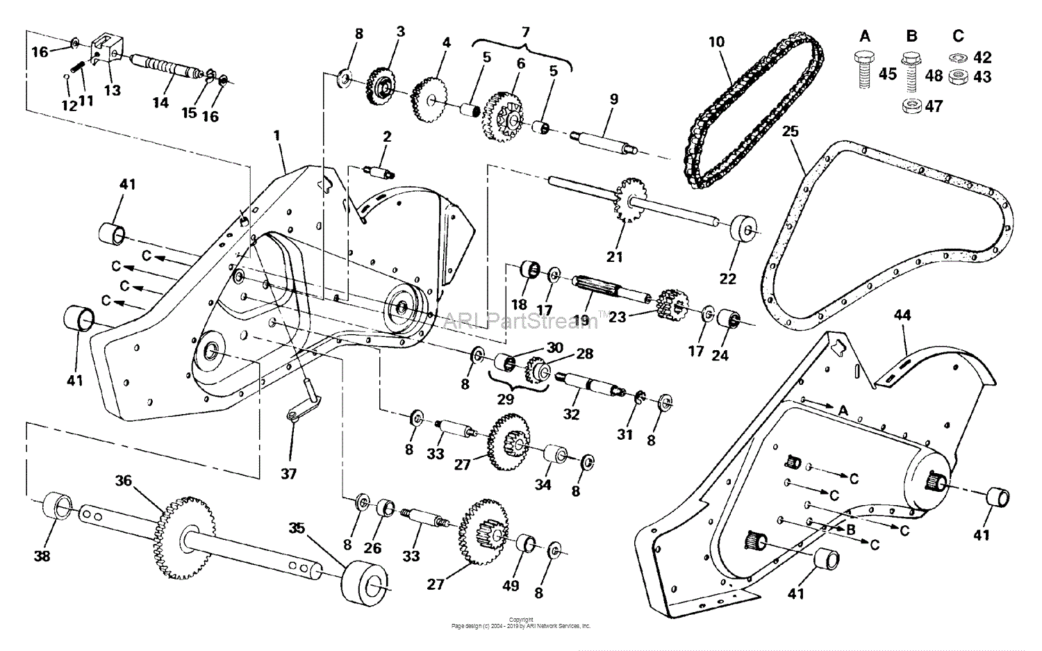 Husqvarna CRT 83 (954140066A) (1998-02) Parts Diagram for Transmission