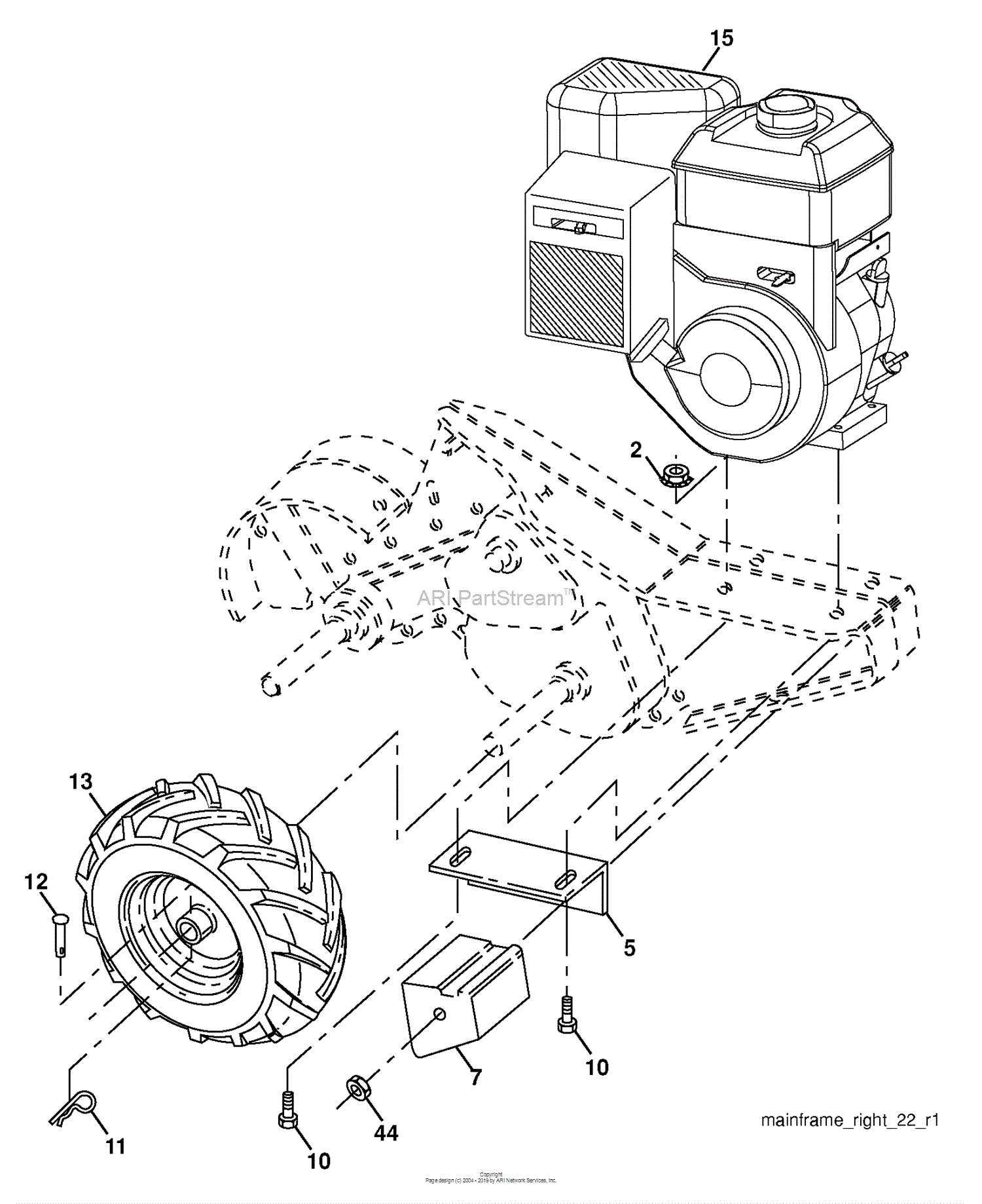 Husqvarna CRT 900 (96093001700) (2009-11) Parts Diagram for Mainframe